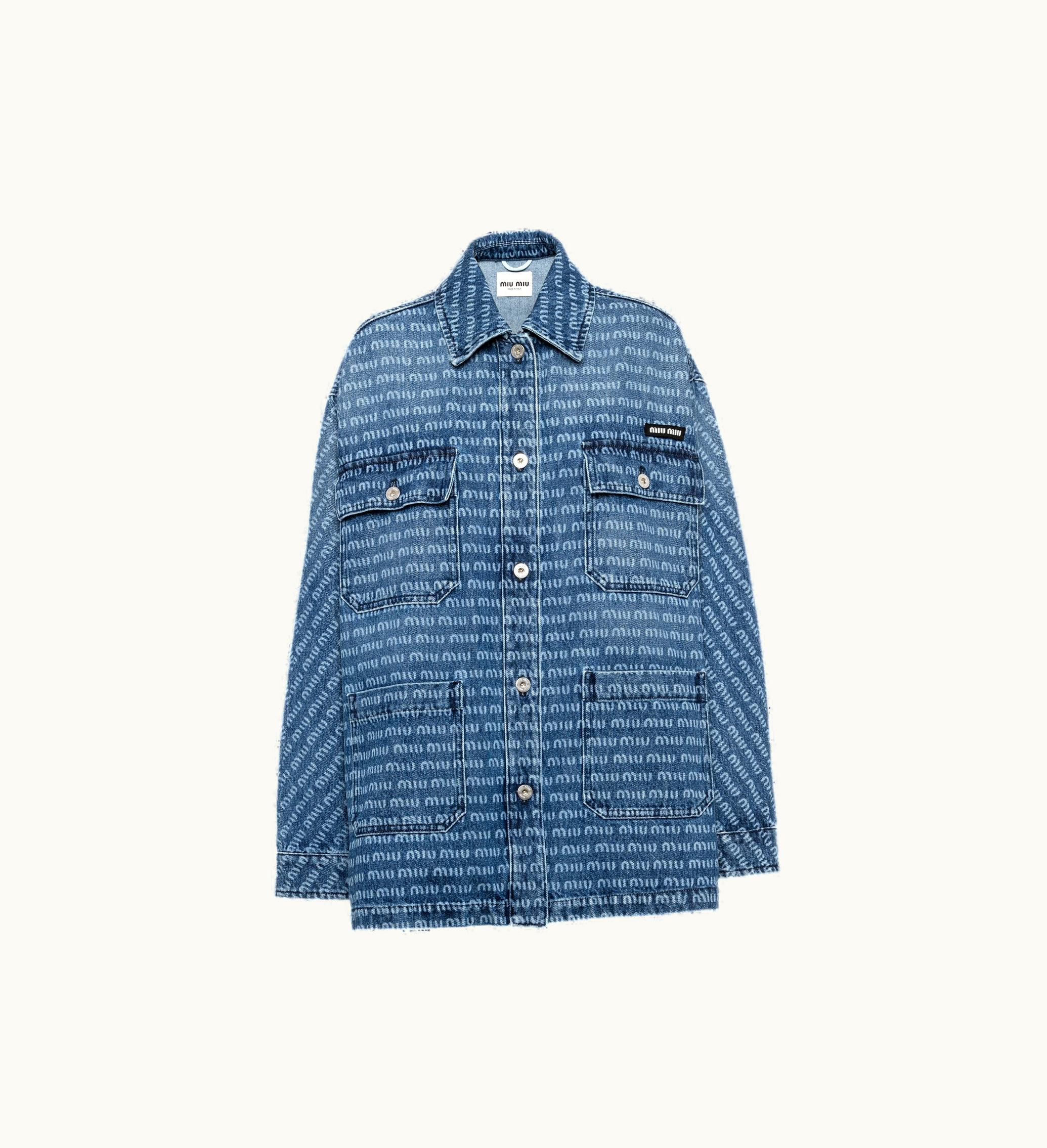 Miu Miu Miu Miu Denim Blouson Jacket Navy GWB139_1226_F0008_S_231