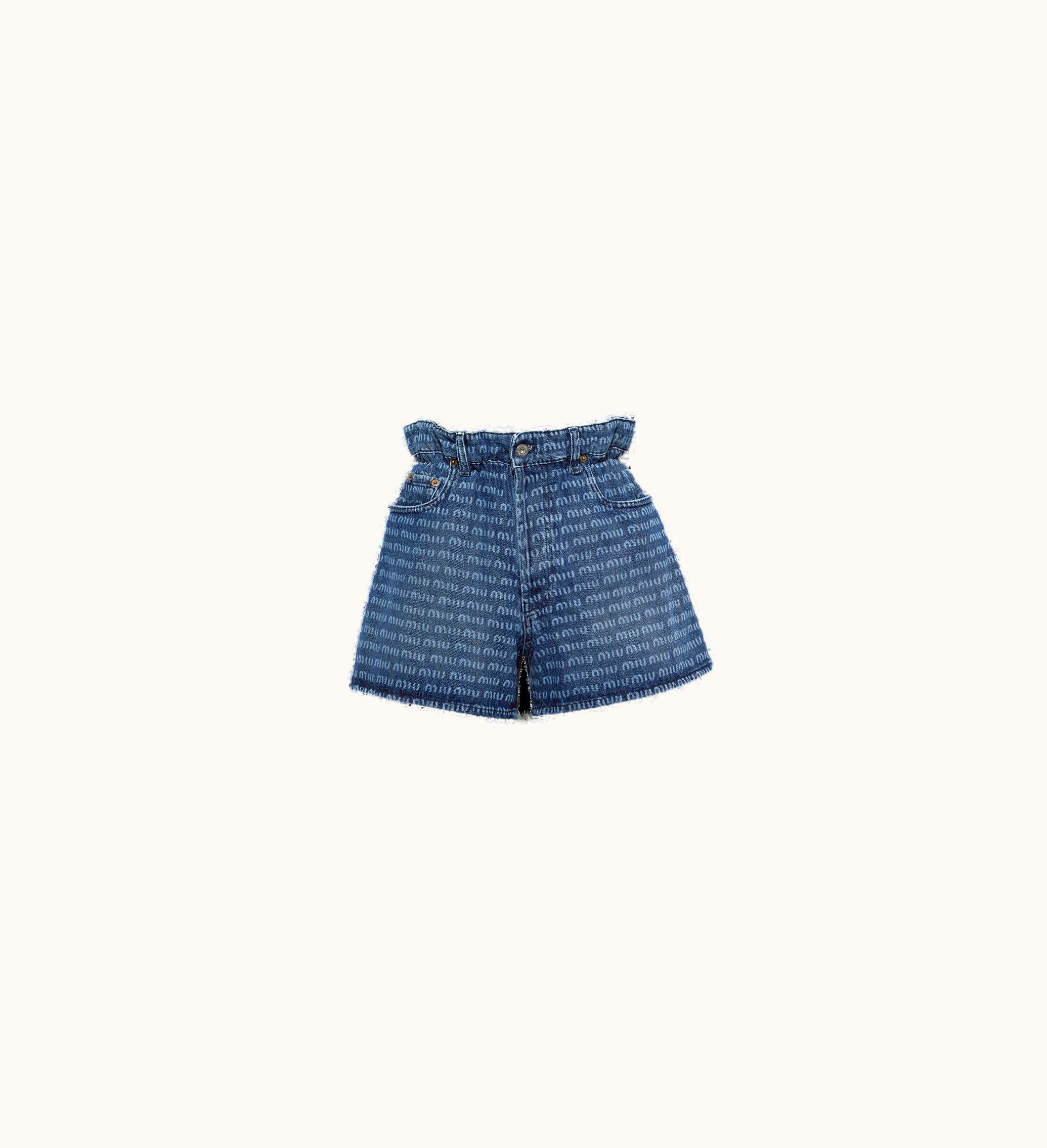 Miu Miu Miu Miu Denim Shorts Navy GWP424_1226_F0008_S_231