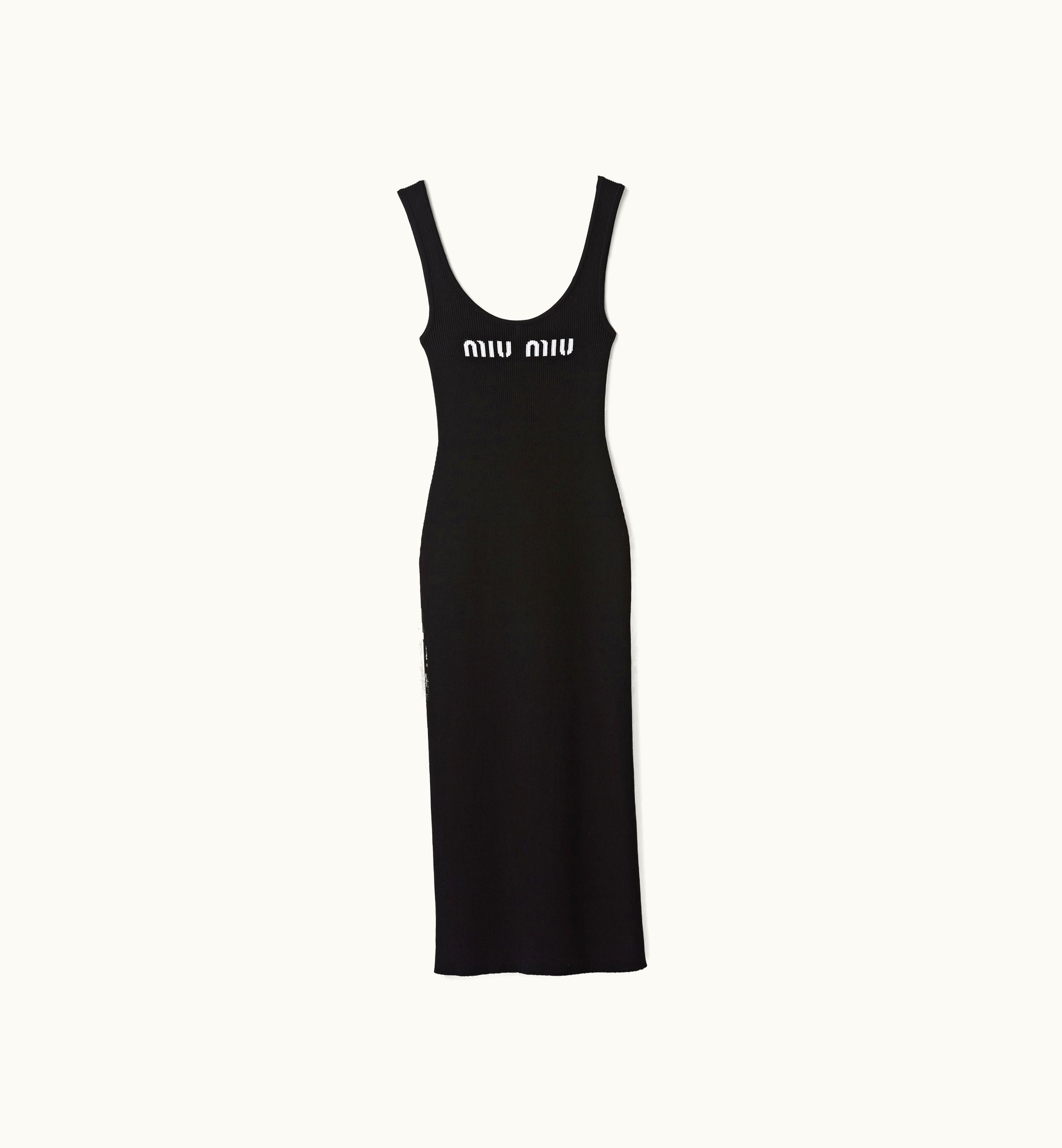Miu Miu Miu Miu Viscose Dress Black MMA776_12TJ_F0002_S_231