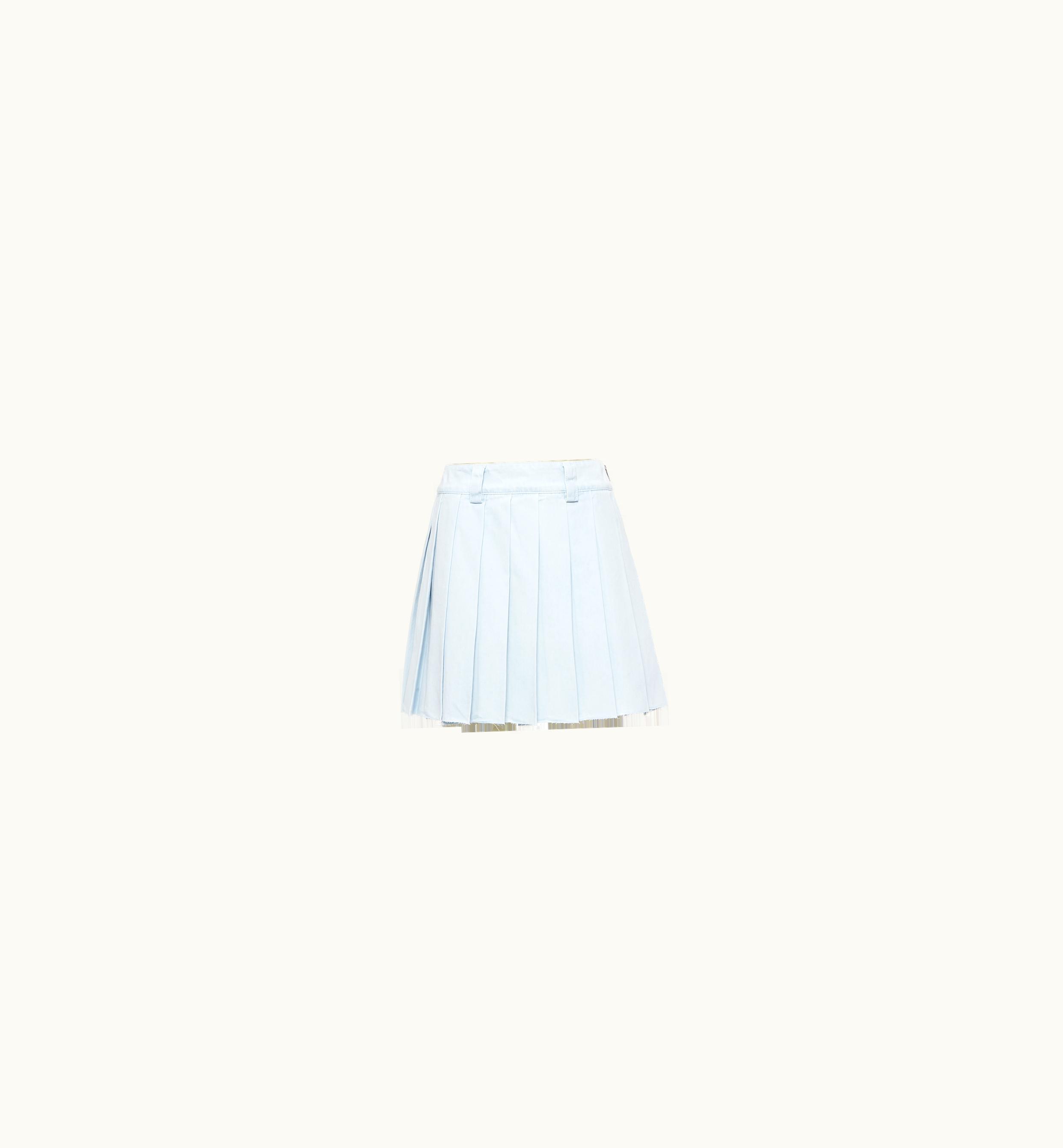 Miu Miu Miu Miu Denim Miniskirt Light Blue