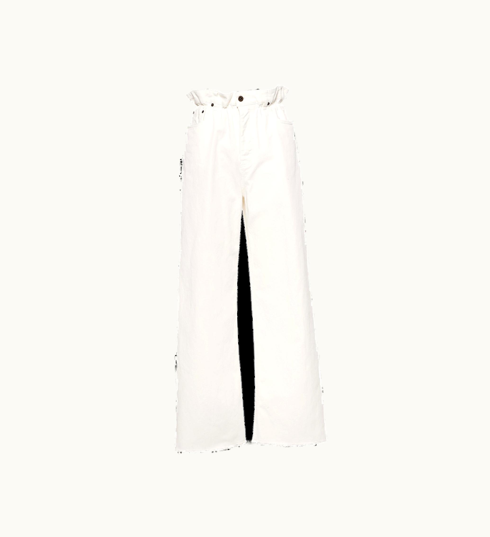 Miu Miu Miu Miu Denim Pants White