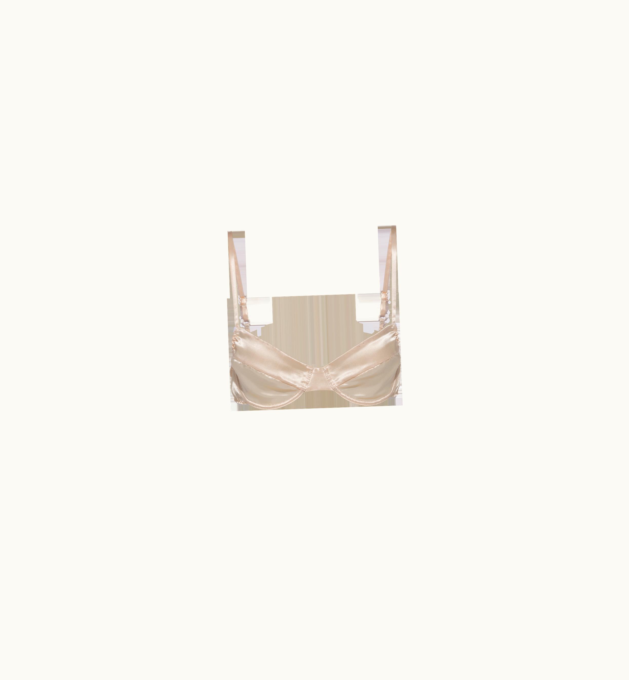 Miu Miu Miu Miu Satin Bra Sand Beige