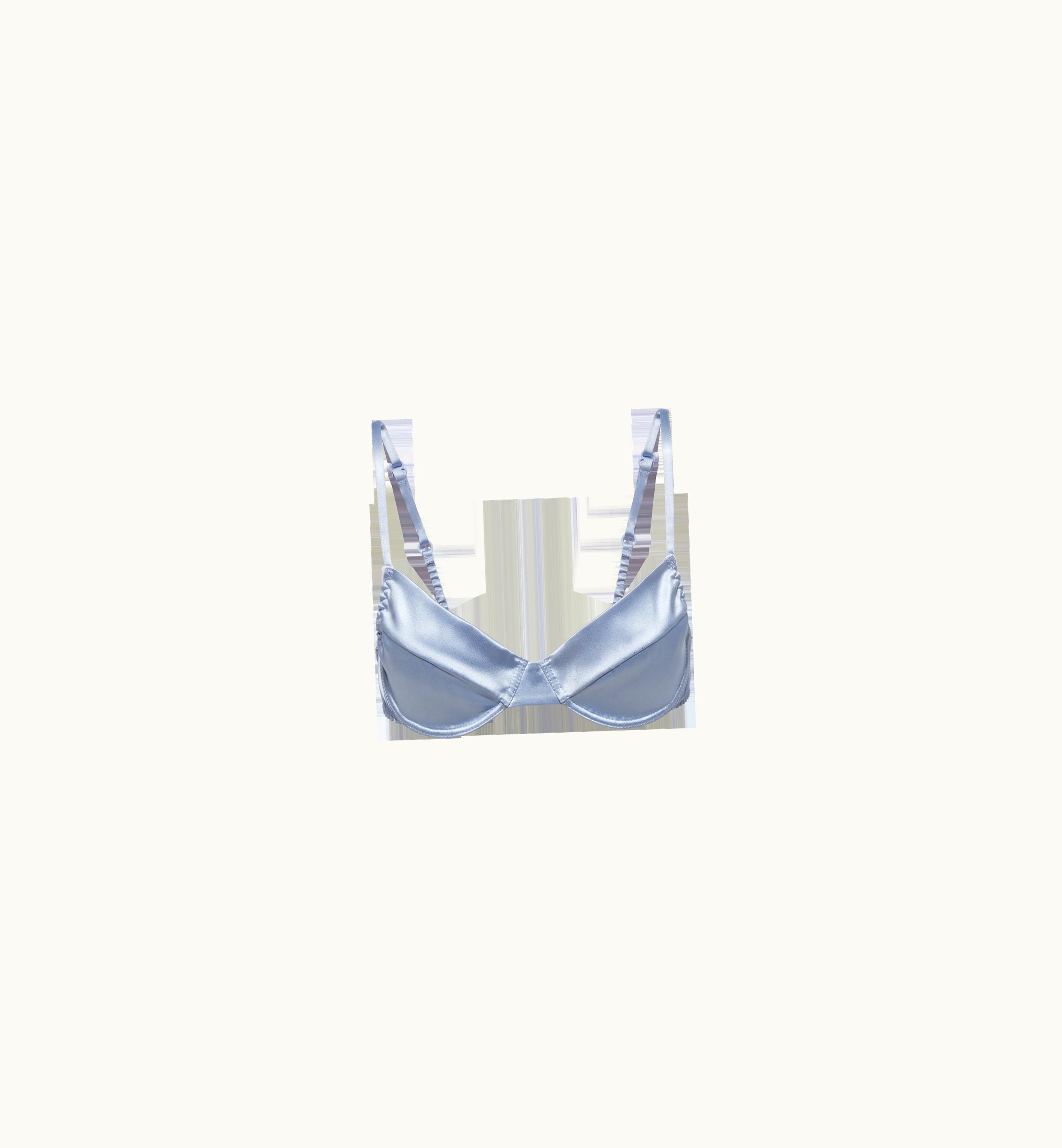 Miu Miu Miu Miu Satin Bra Cloudy Gray