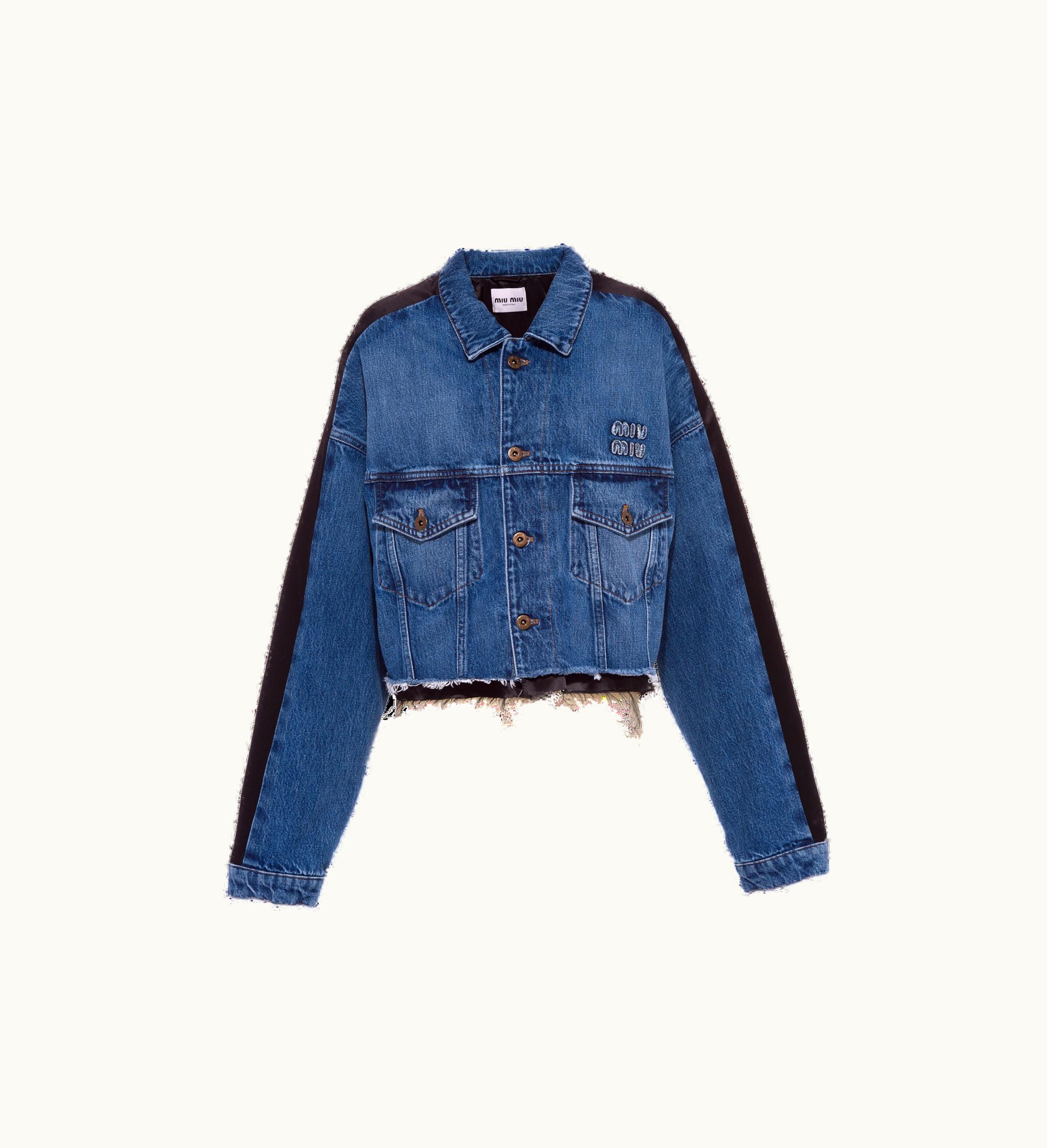 Miu Miu Miu Miu Denim Blouson Navy