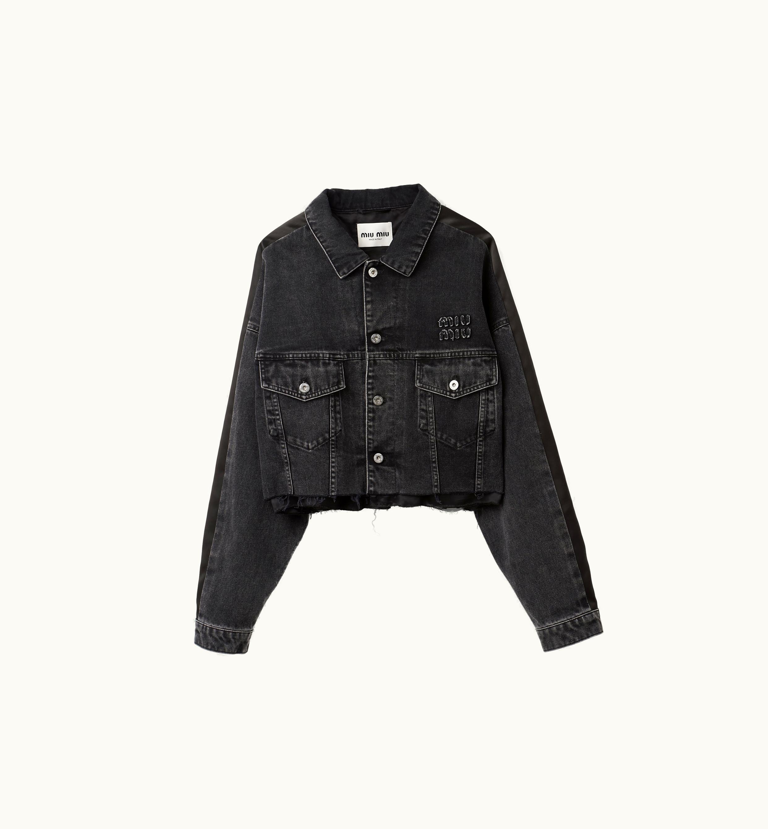 Miu Miu Miu Miu Black Denim Blouson Black