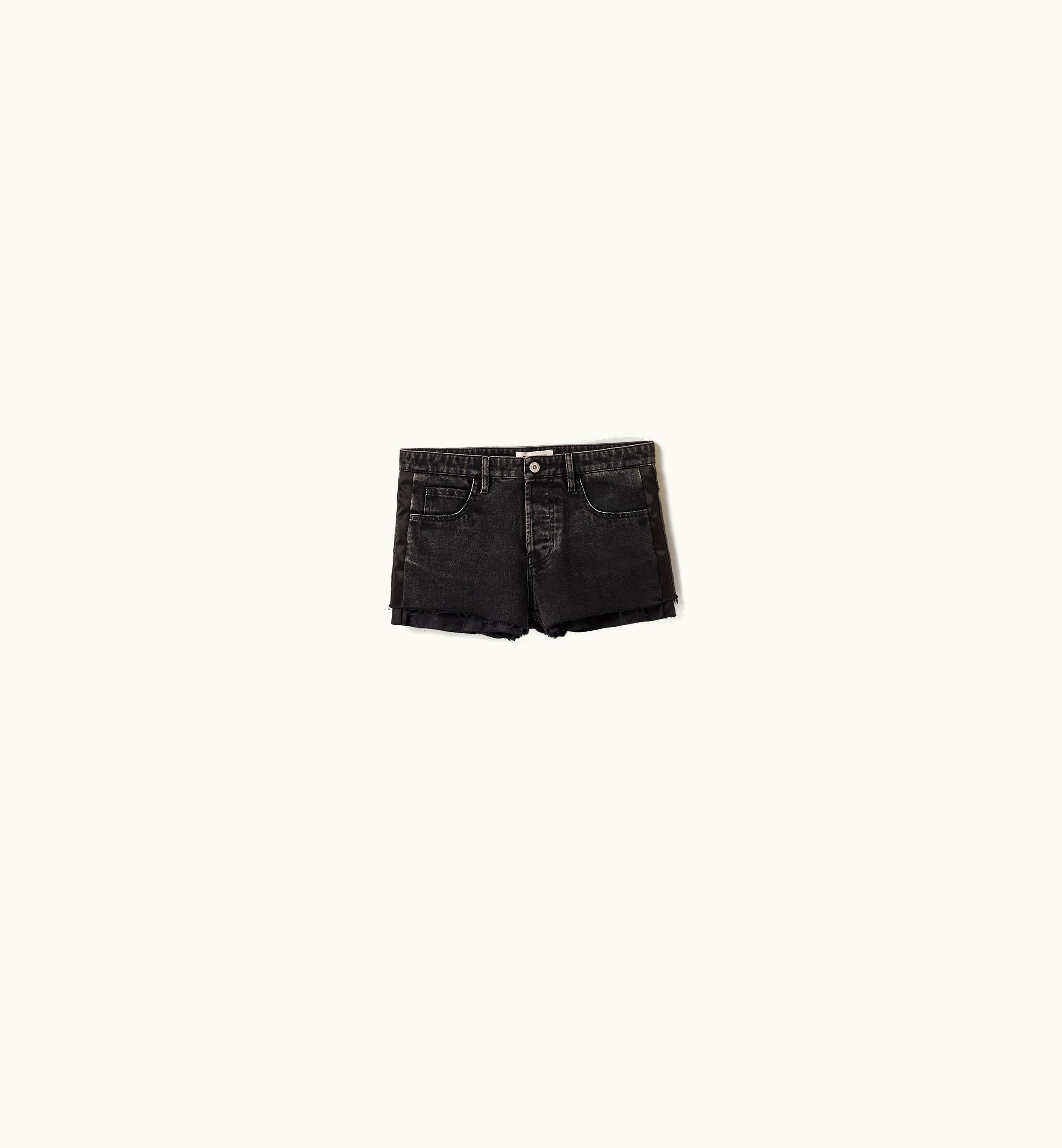 Miu Miu Miu Miu Black Denim Shorts Black