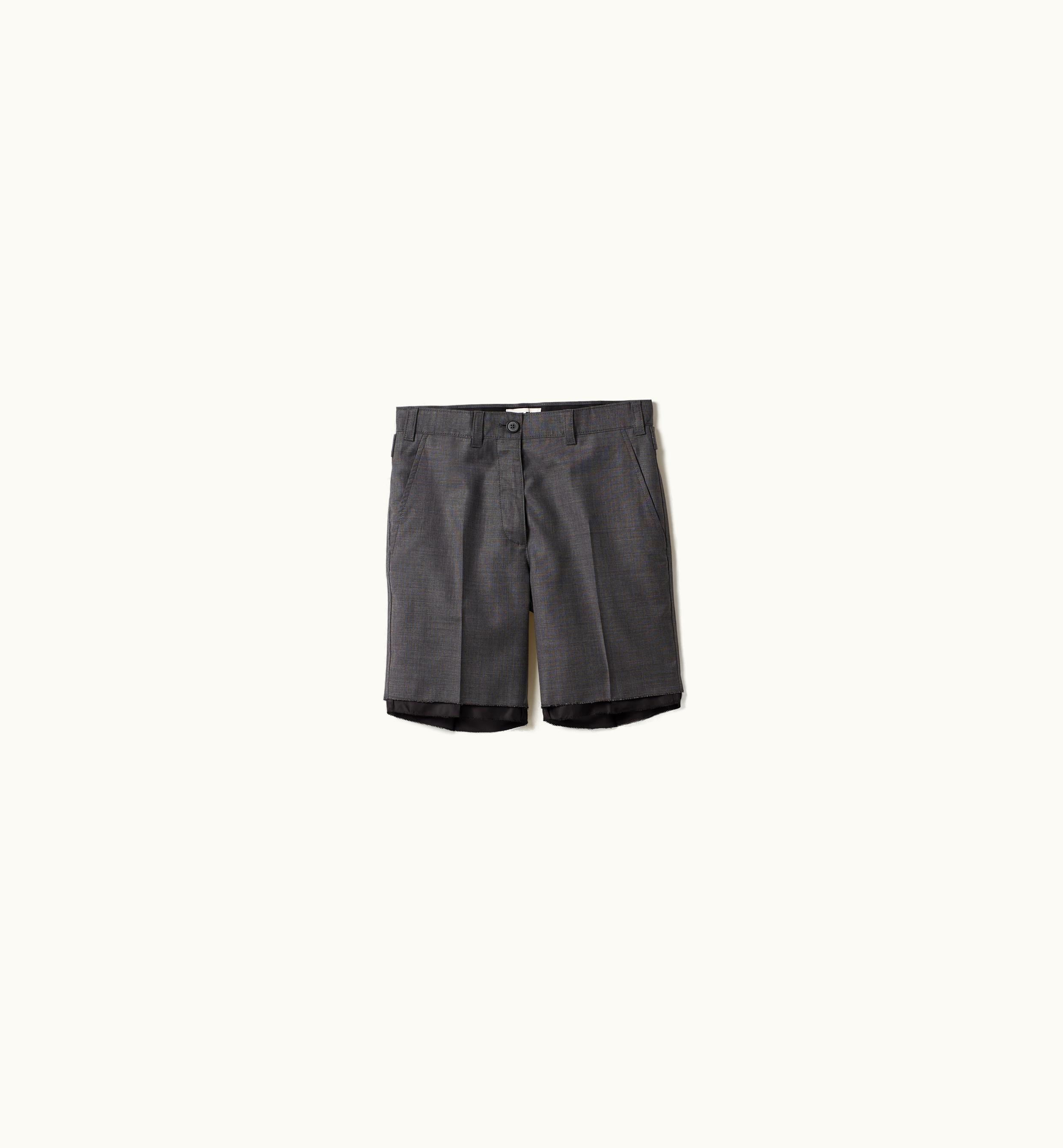 Miu Miu Miu Miu Grisaille Bermuda Shorts Slate Gray