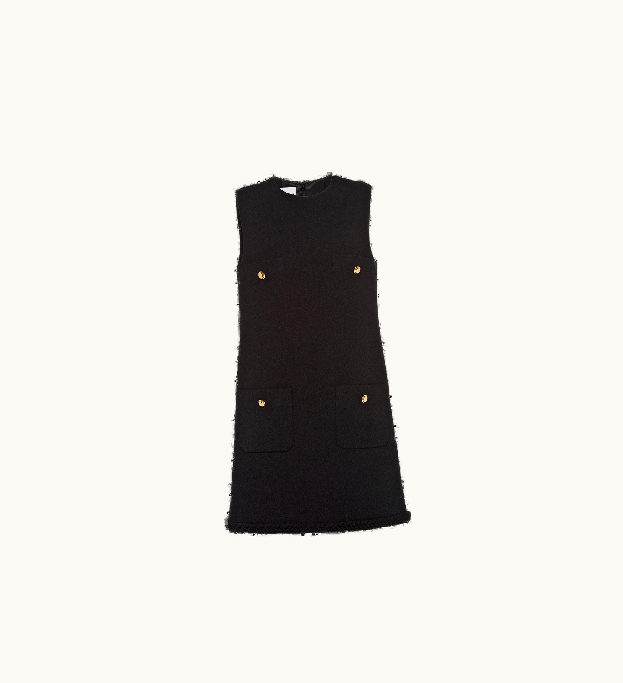 Miu Miu Miu Miu Boucle mini-dress Black