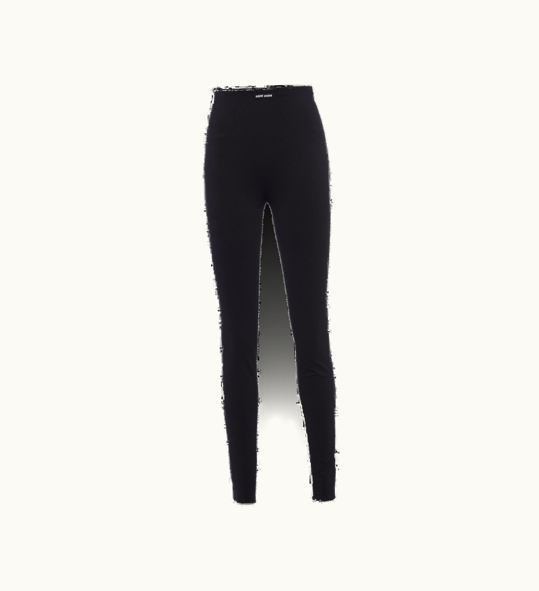 Miu Miu Miu Miu Jersey Pants Black