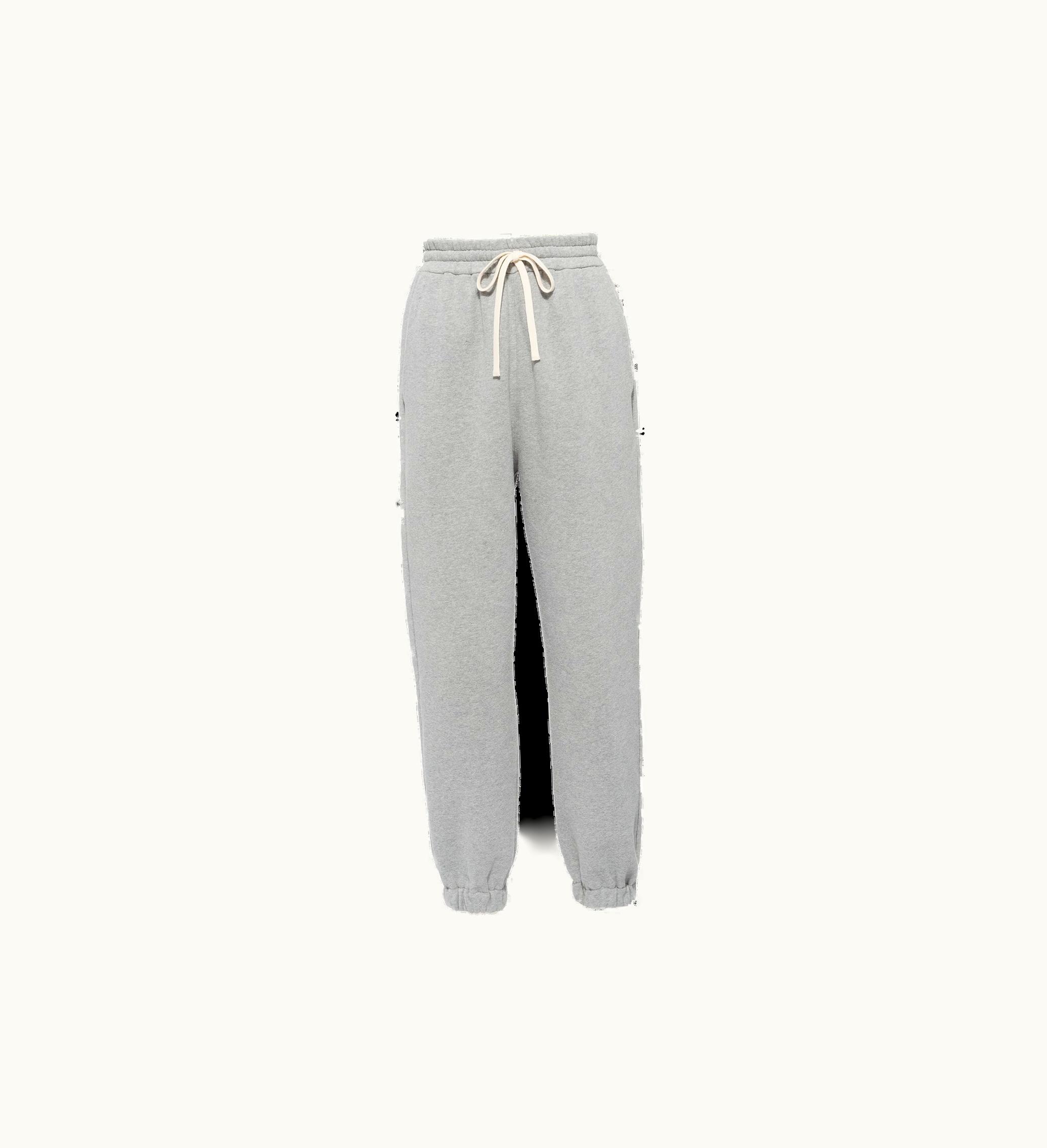 Miu Miu Miu Miu Cotton Joggers With Embroidered Logo Grey