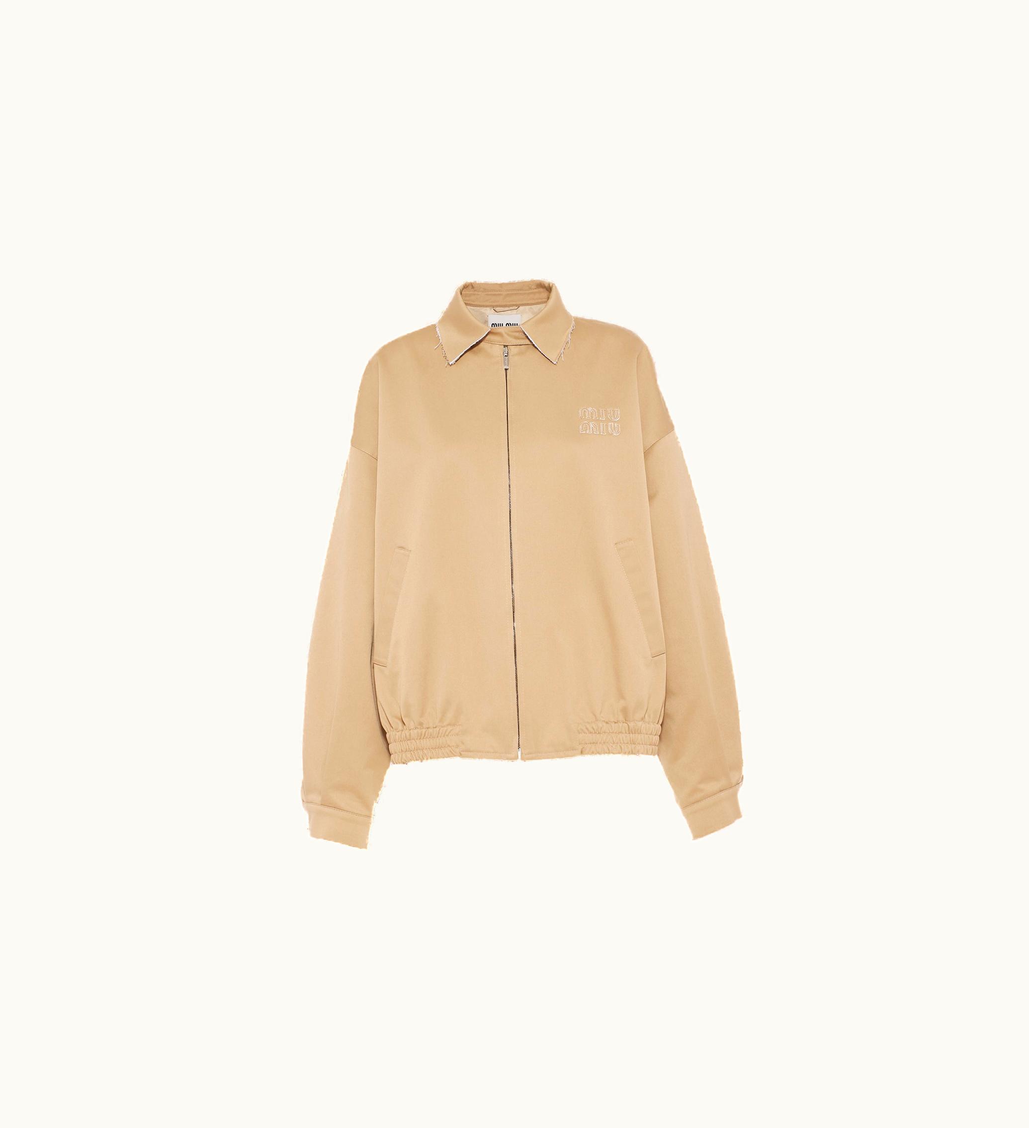 Miu Miu Miu Miu Oversized Chino Blouson Jacket Cord