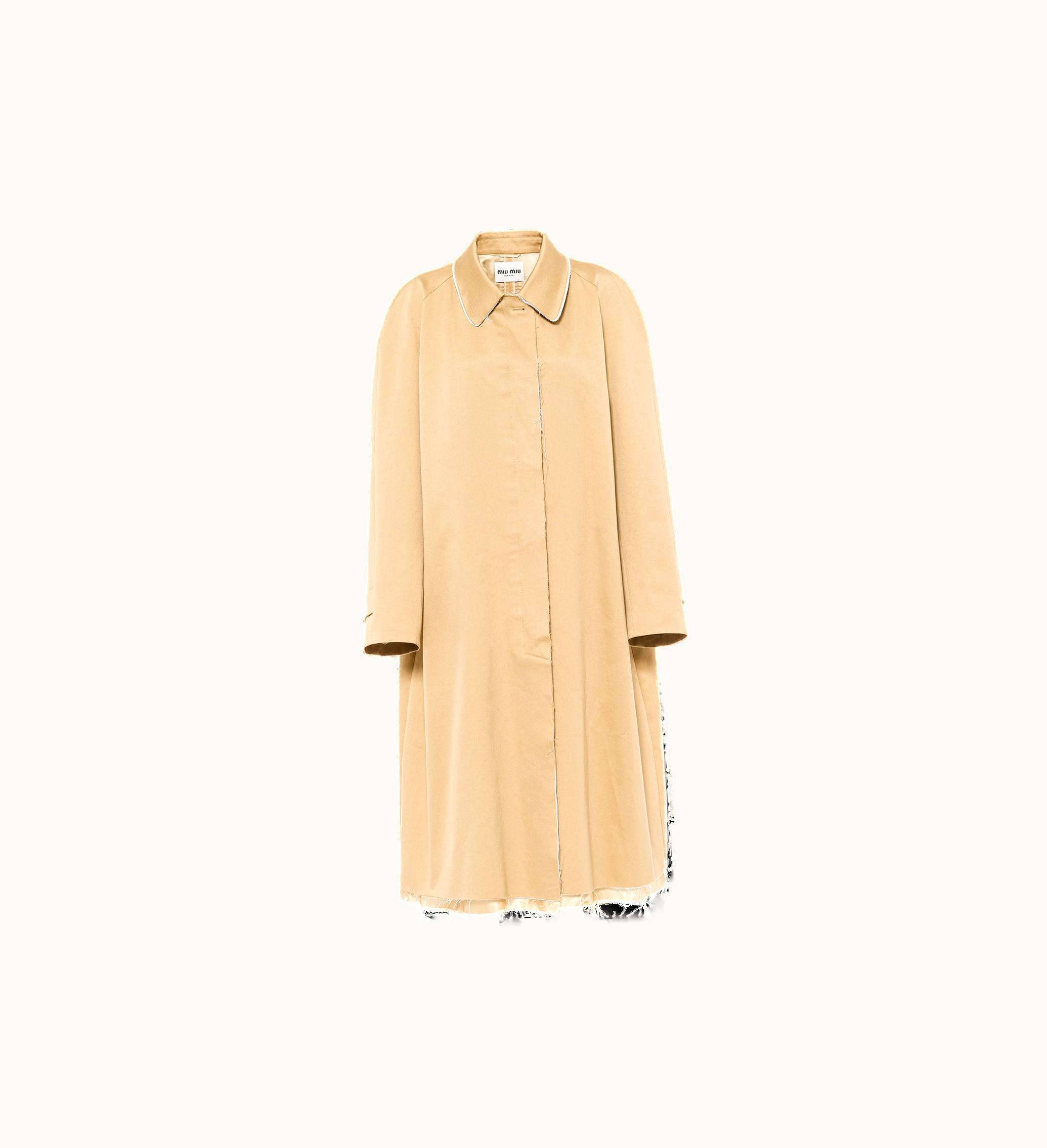 Miu Miu Miu Miu SS22 Single-breasted Chino Coat Cord