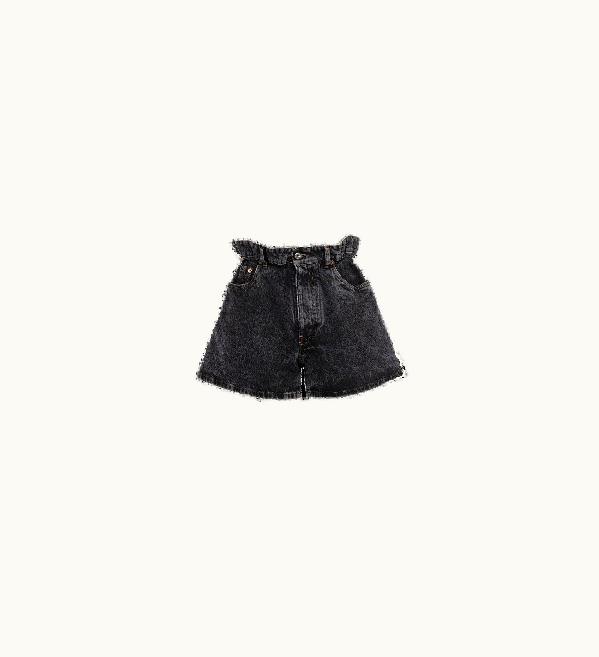 Miu Miu Miu Miu Denim Shorts Black
