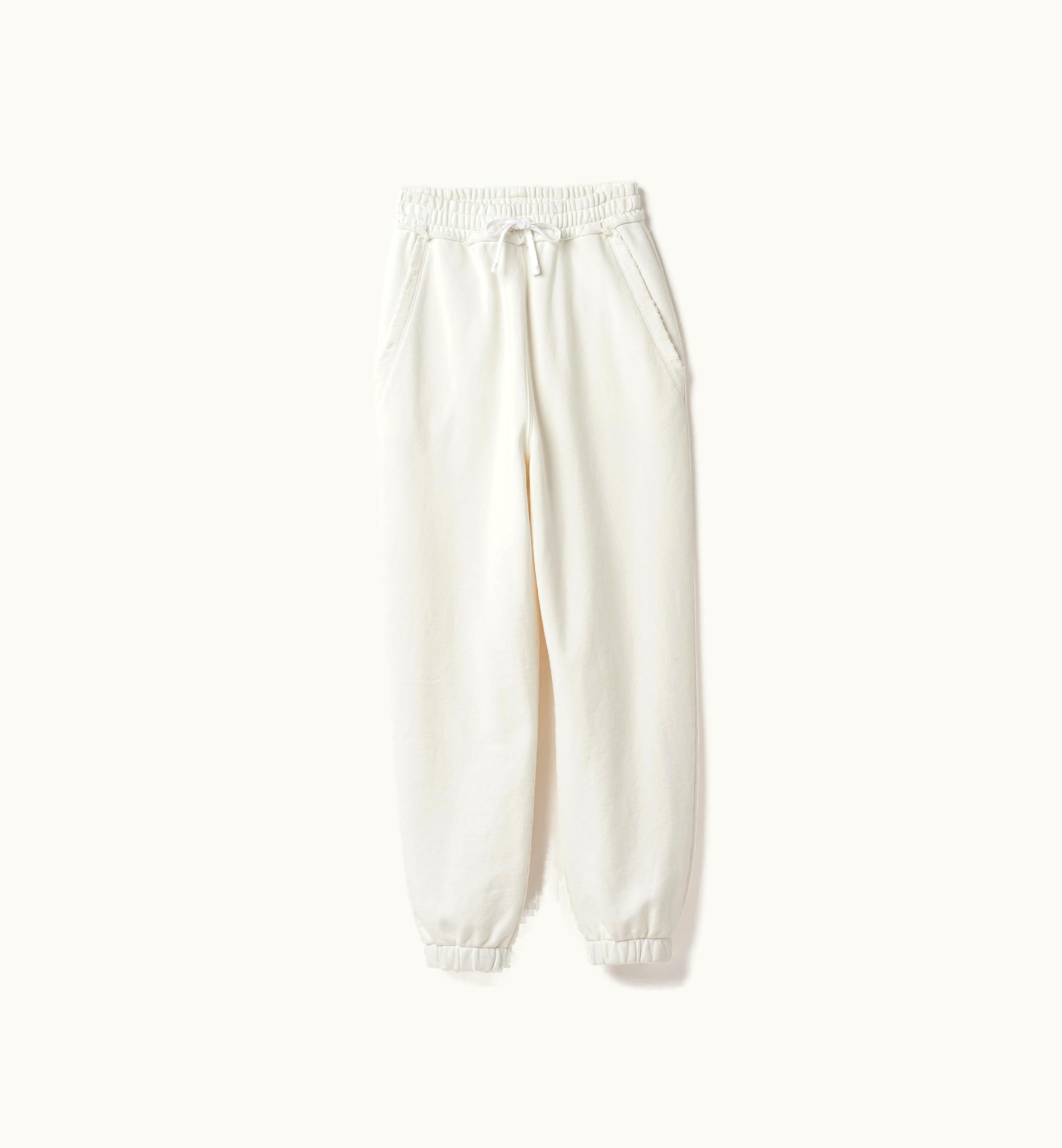Miu Miu Miu Miu Embroidered Cotton Pants White