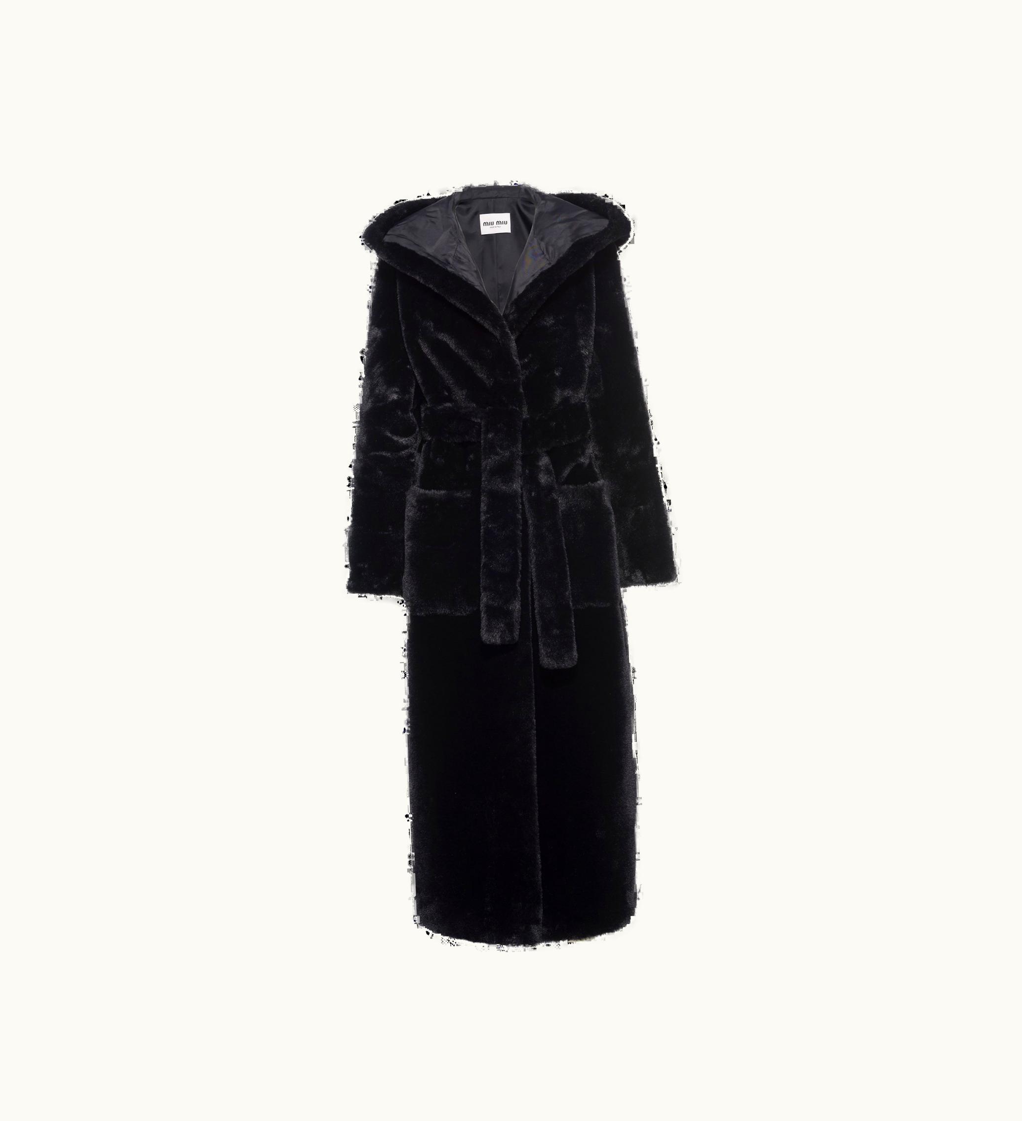 Miu Miu Miu Miu Aspen Coat Black