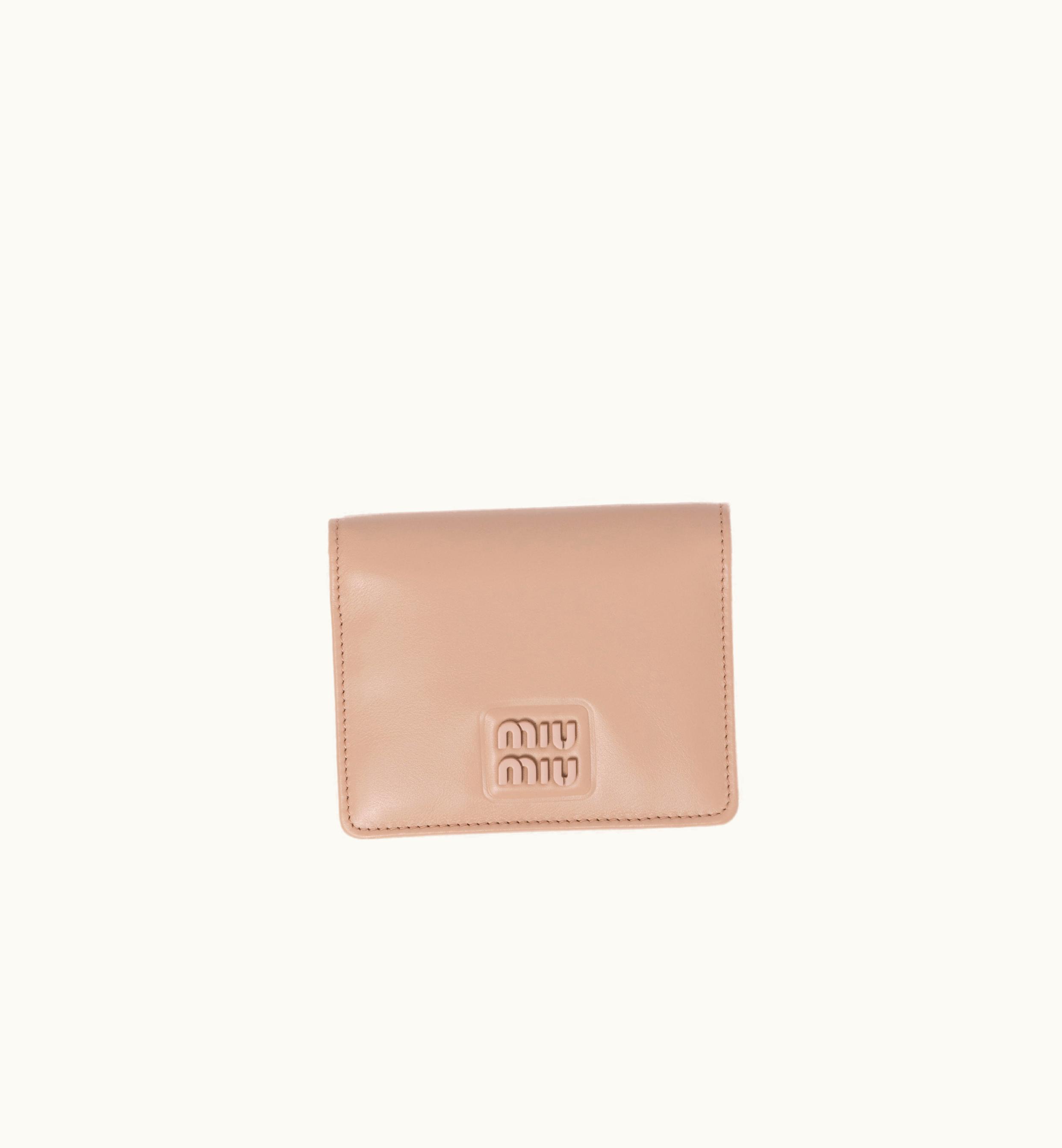 Miu Miu Miu Miu Small Leather Wallet Cameo