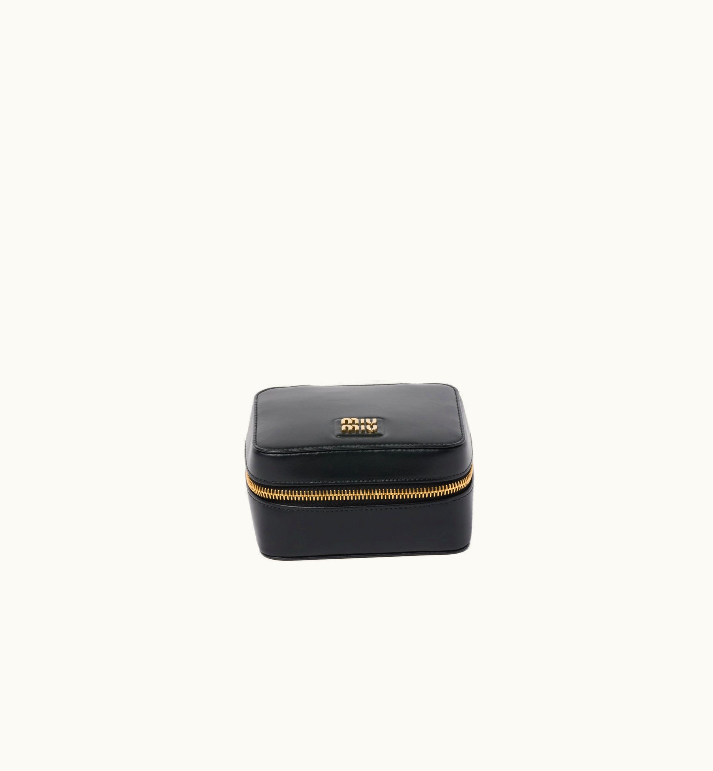 Miu Miu Miu Miu Luggage Accessories With Leather Case Black