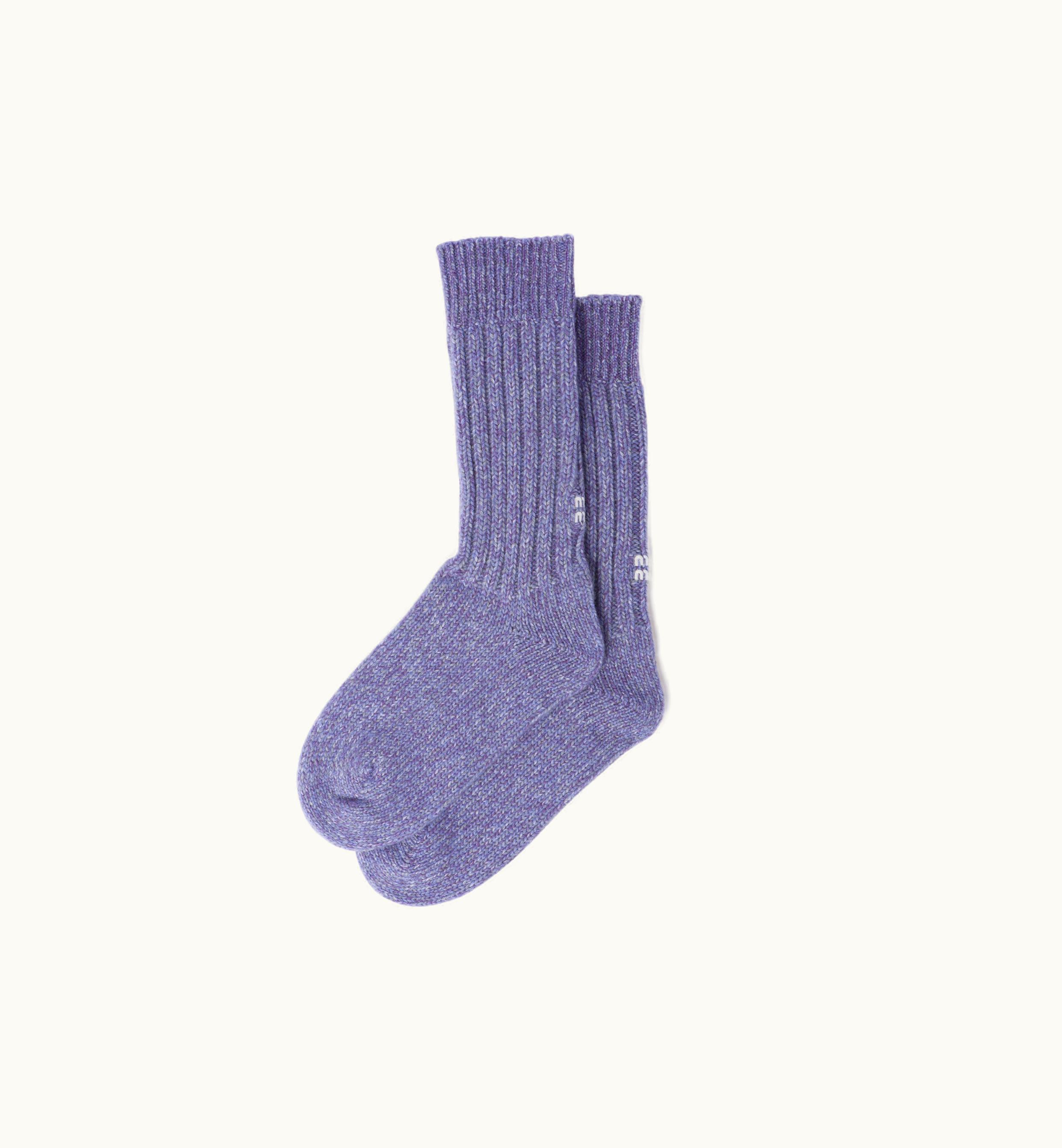 Miu Miu Miu Miu Wool And Cashmere Socks Wisteria