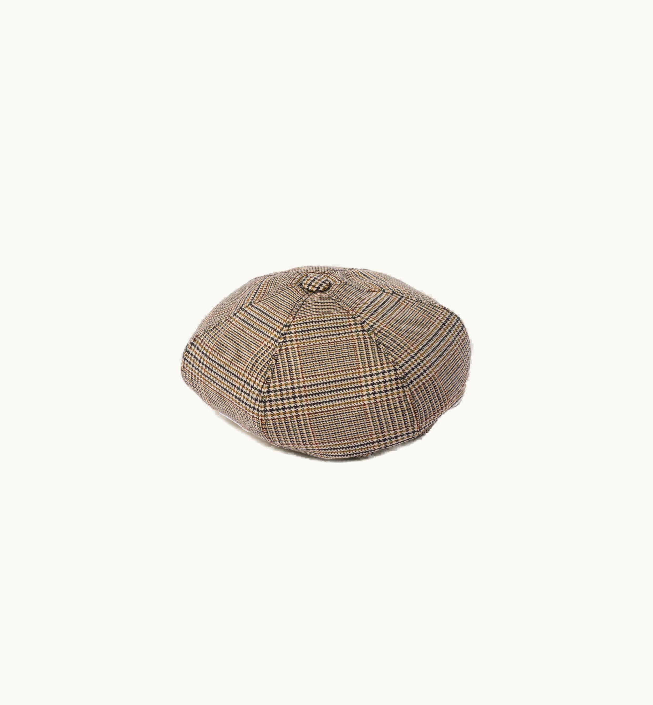 Miu Miu Miu Miu Prince Of Wales Checked Wool Hat Tobacco