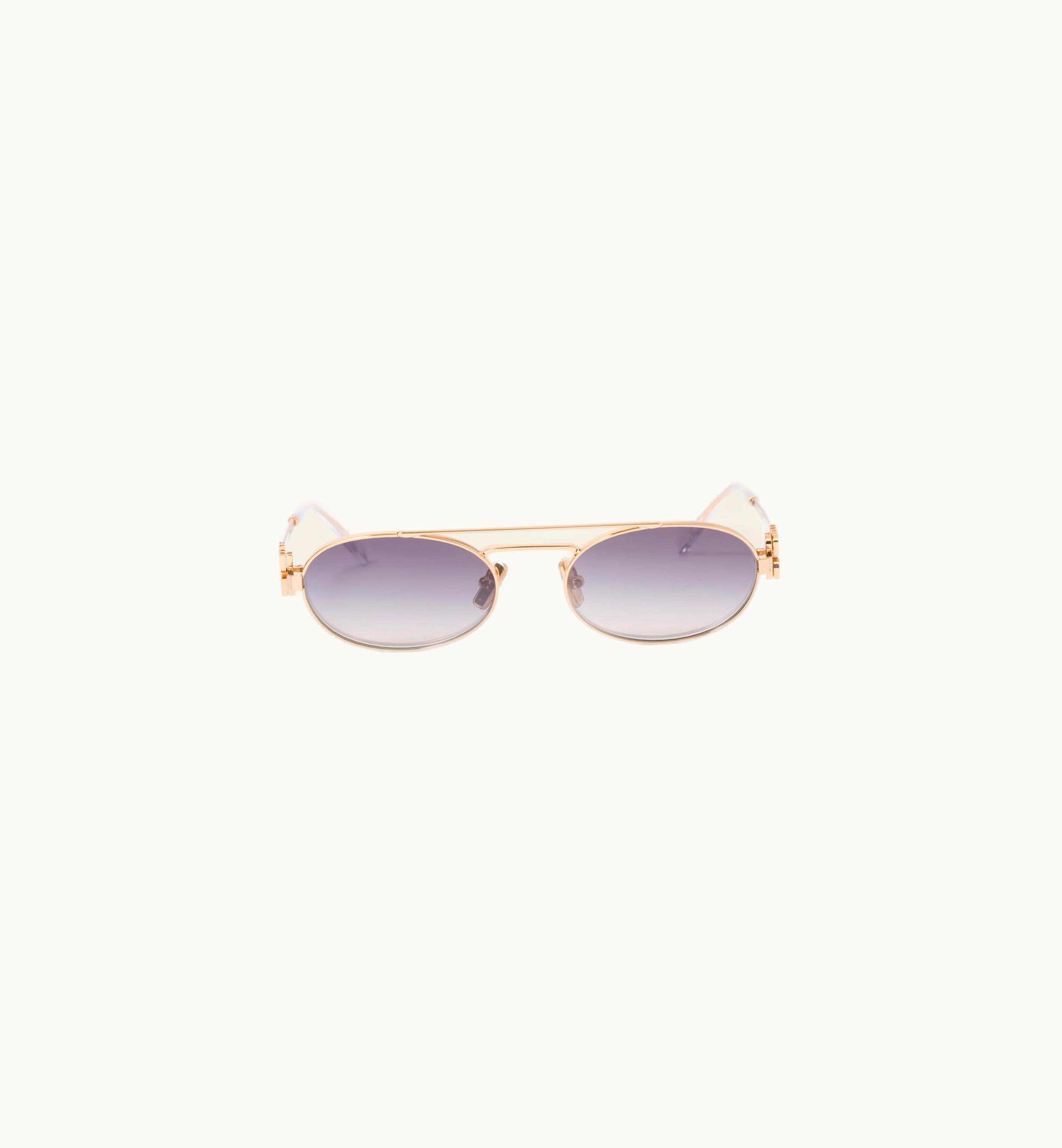 Miu Miu Miu Miu Logo Sunglasses Gradient Iris Lenses