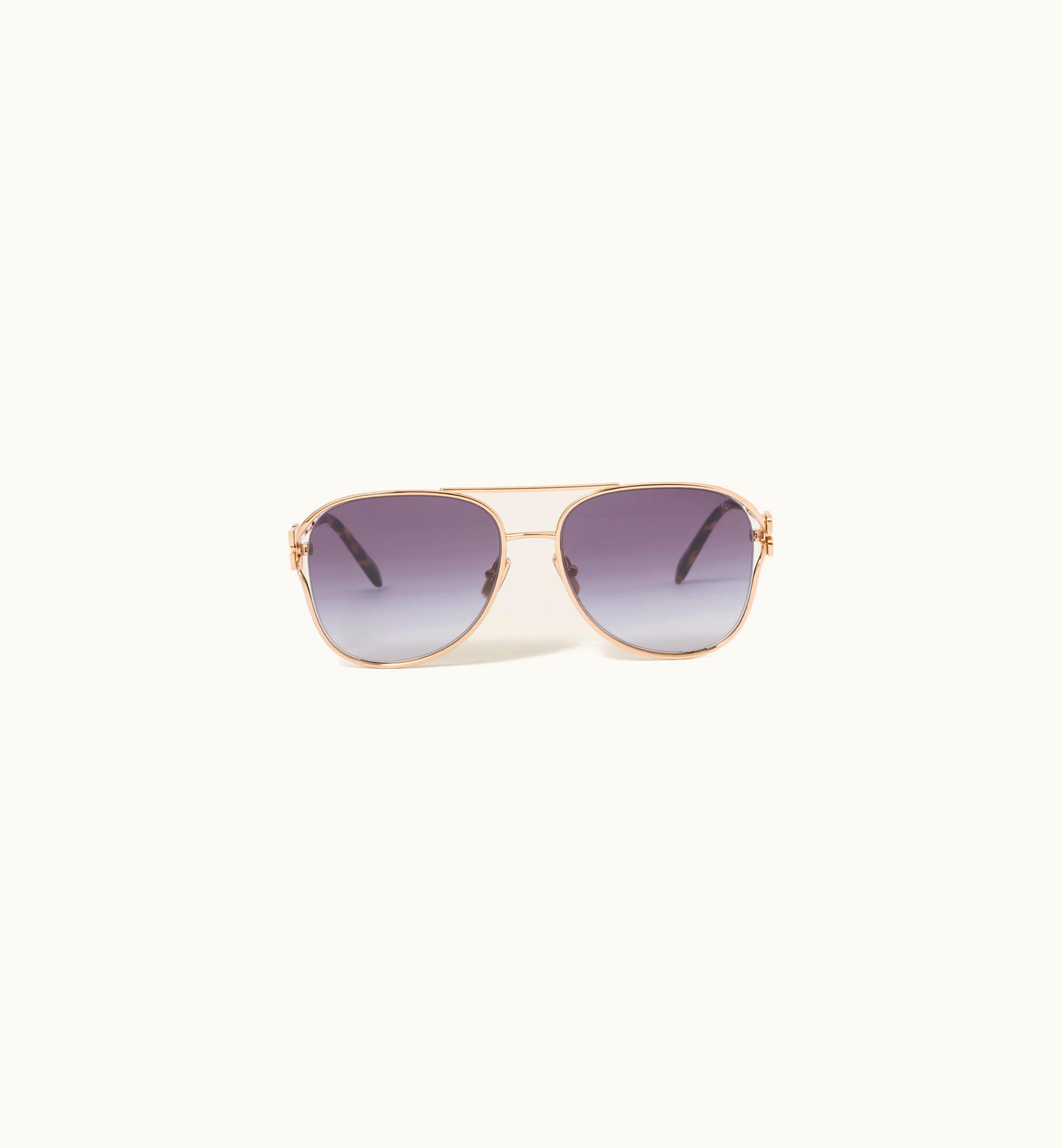 Miu Miu Miu Miu SMU52Z_E7OE_F05D1_C_058 Pilot Sunglasses Gradient Brass