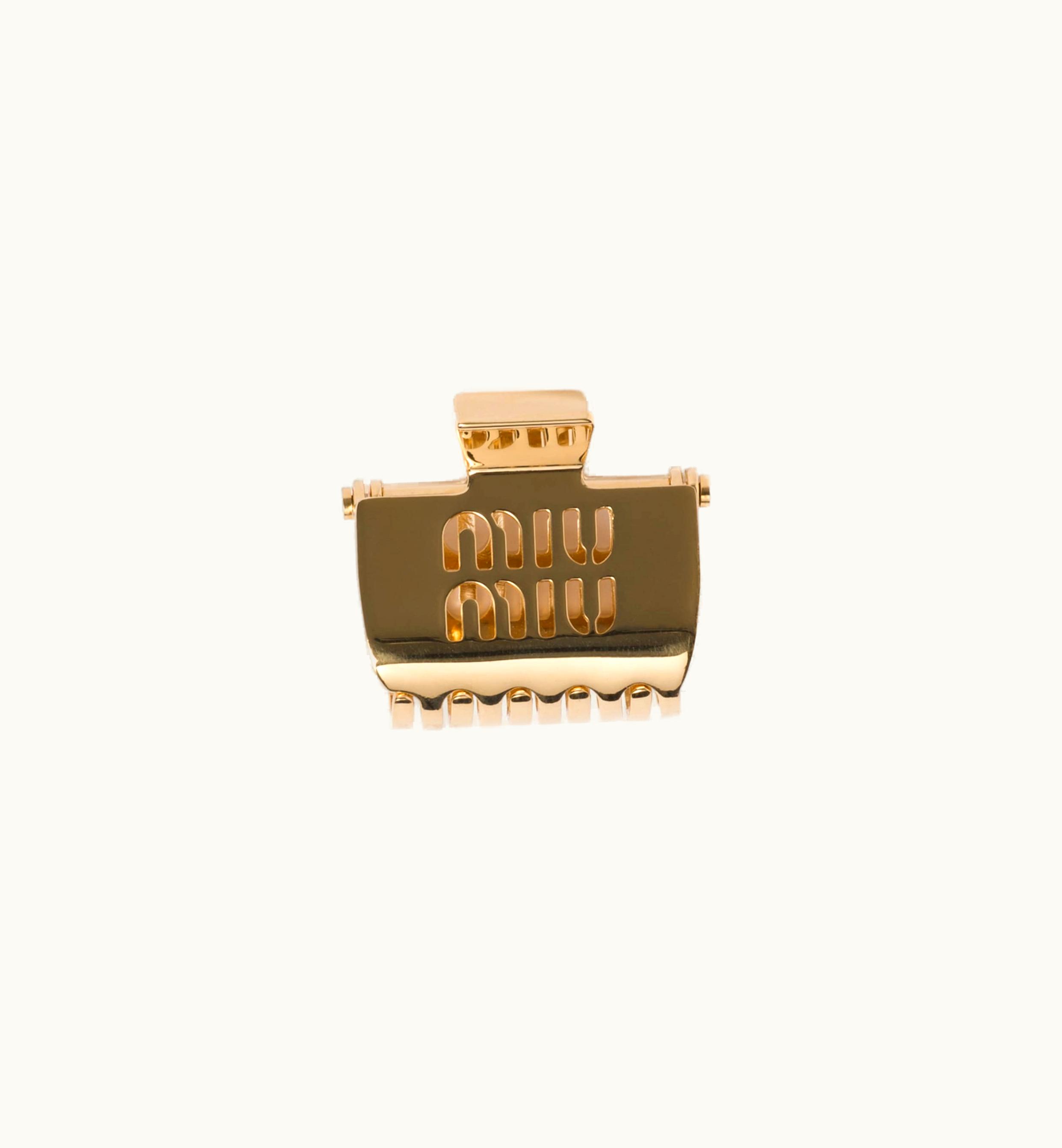 Miu Miu Miu Miu Metal Claw Clip Gold