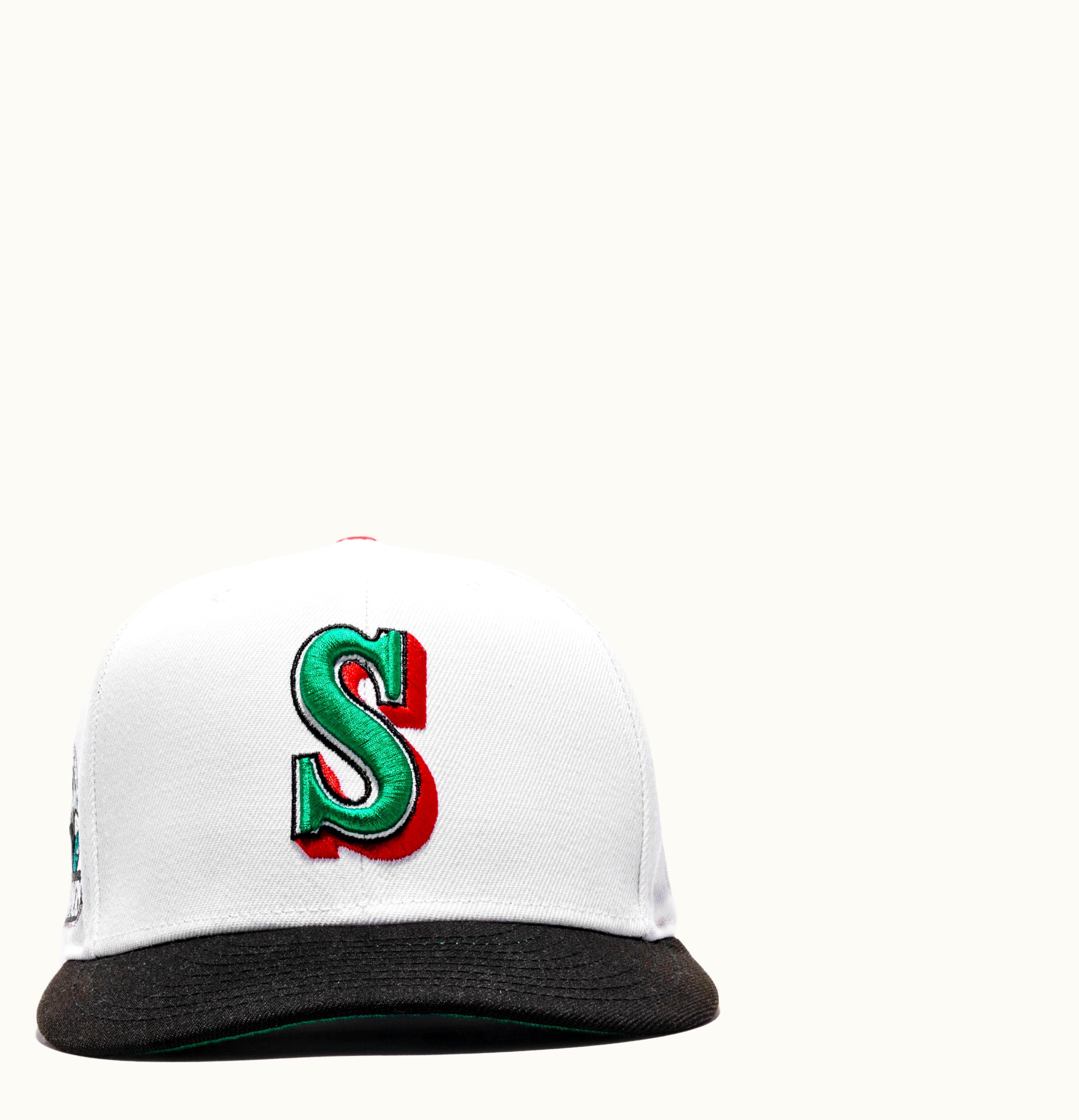 New Era New Era Jae Tips x Snipes USA Seattle Mariners 30th anniversary Game Night 59fifty Fitted Hat White Black Red White