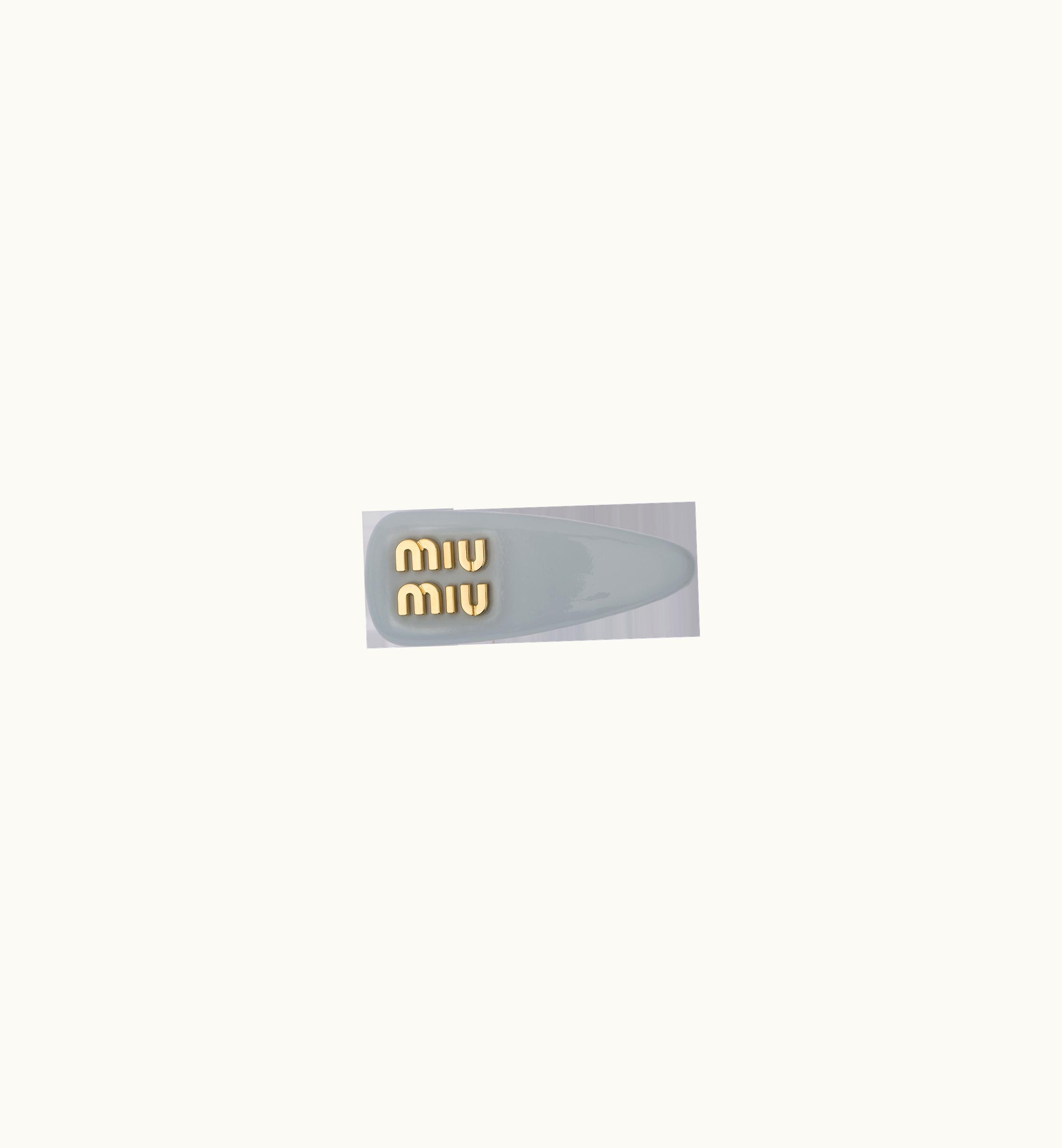 Miu Miu Miu Miu Patent Leather Hair Clip Cornflower