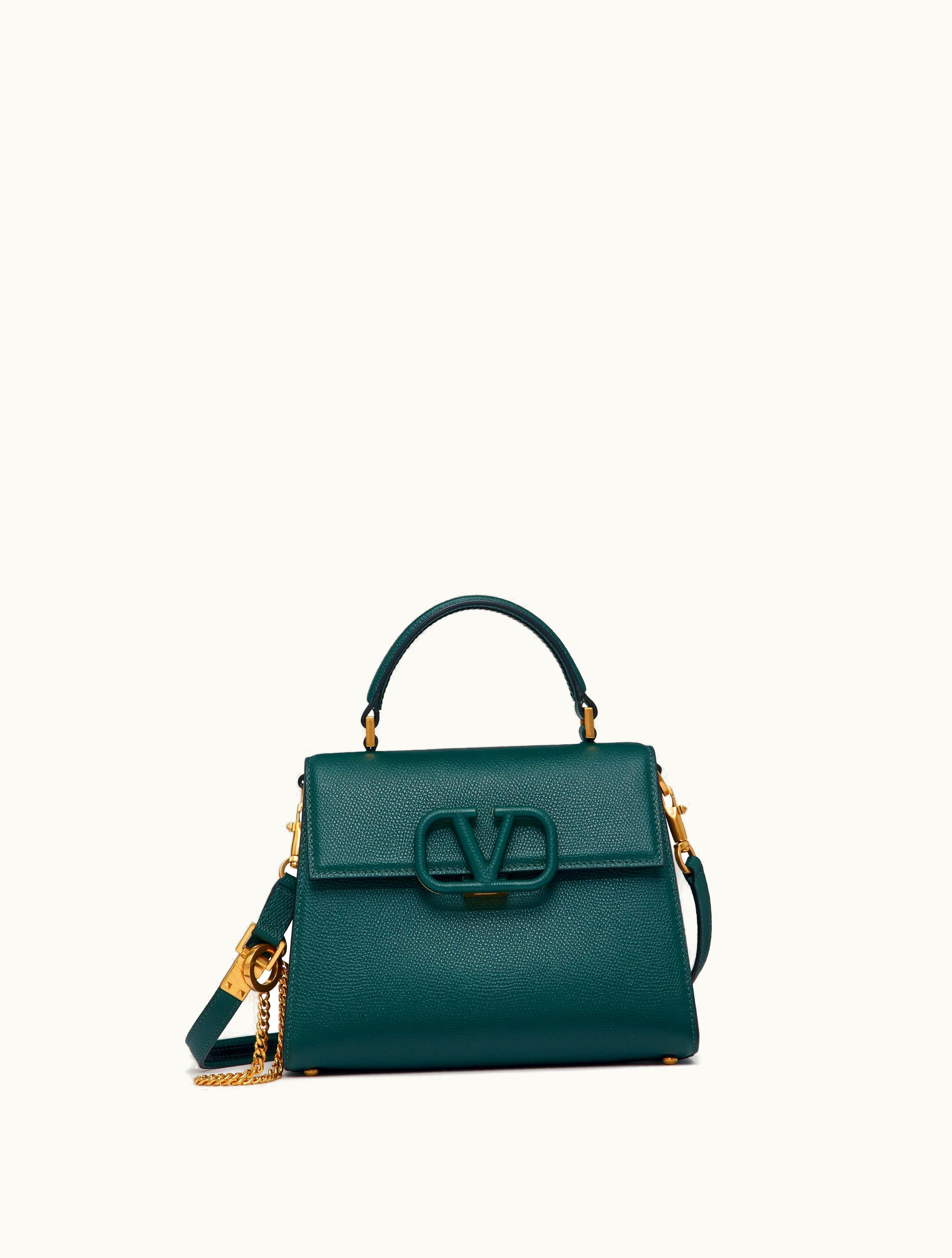 Valentino Valentino Small Vsling Grainy Calfskin Handbag For Woman In Fondant