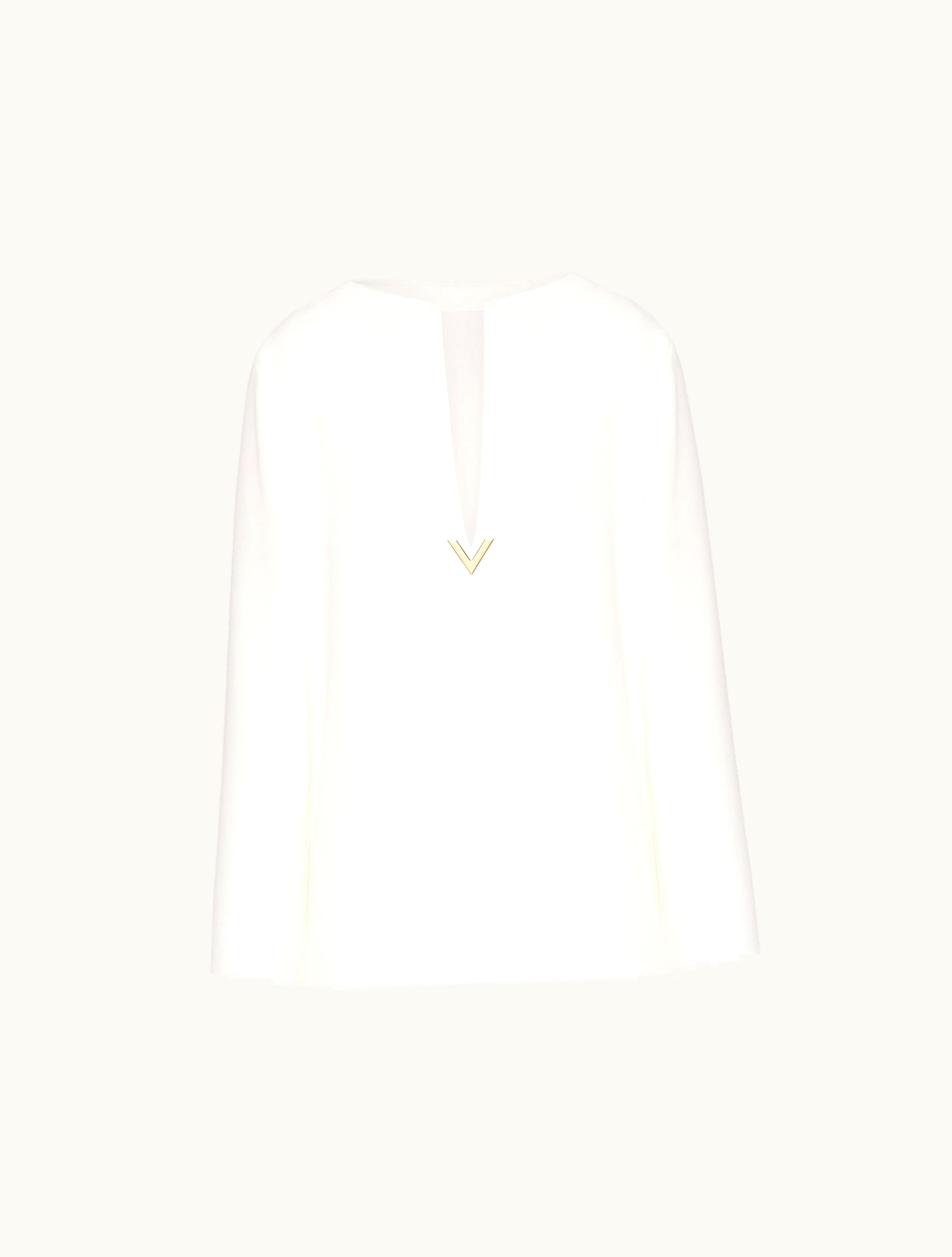 Valentino Valentino Cady Couture Top For Woman In Ivory