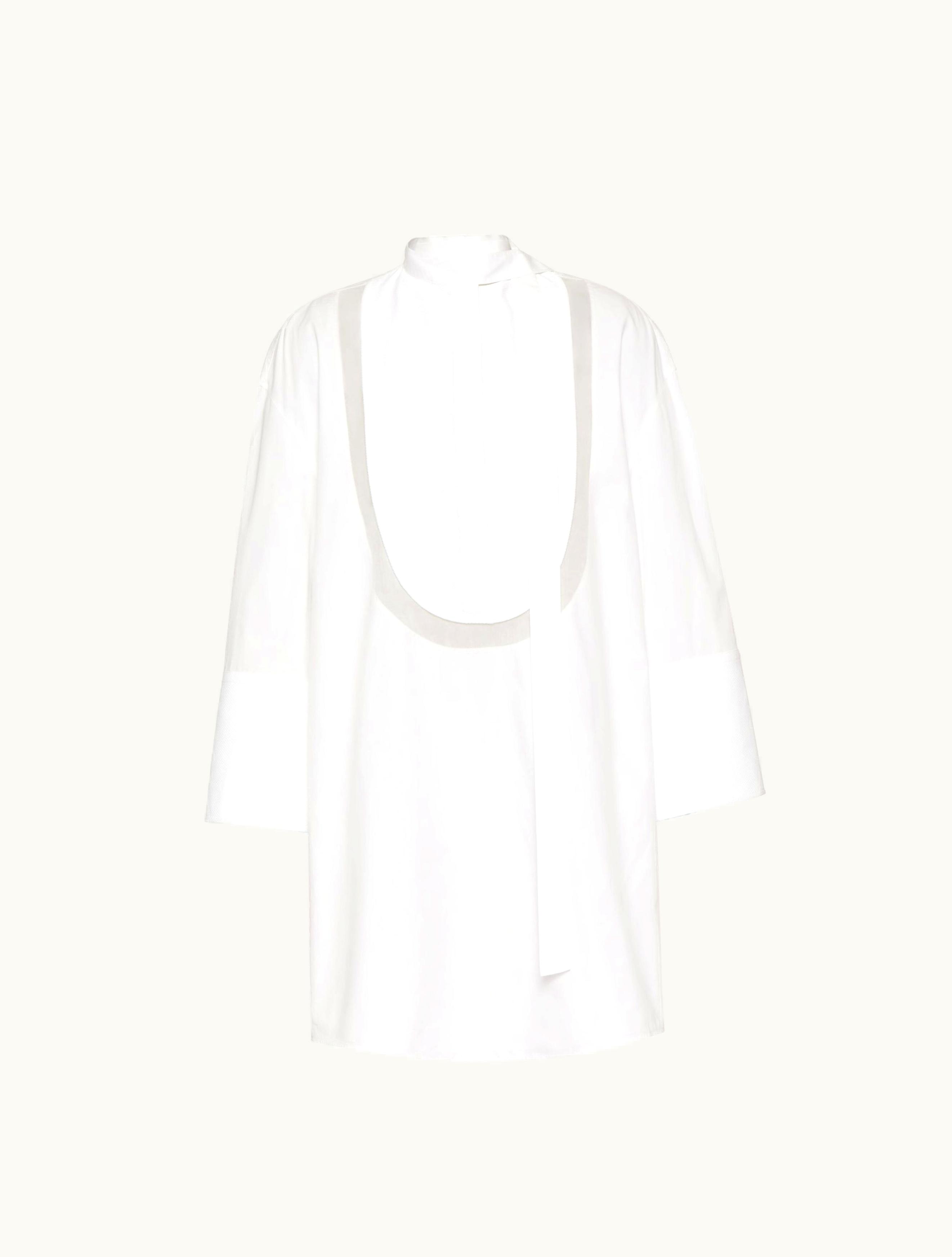 Valentino Valentino Cotton Popeline Top For Woman In White