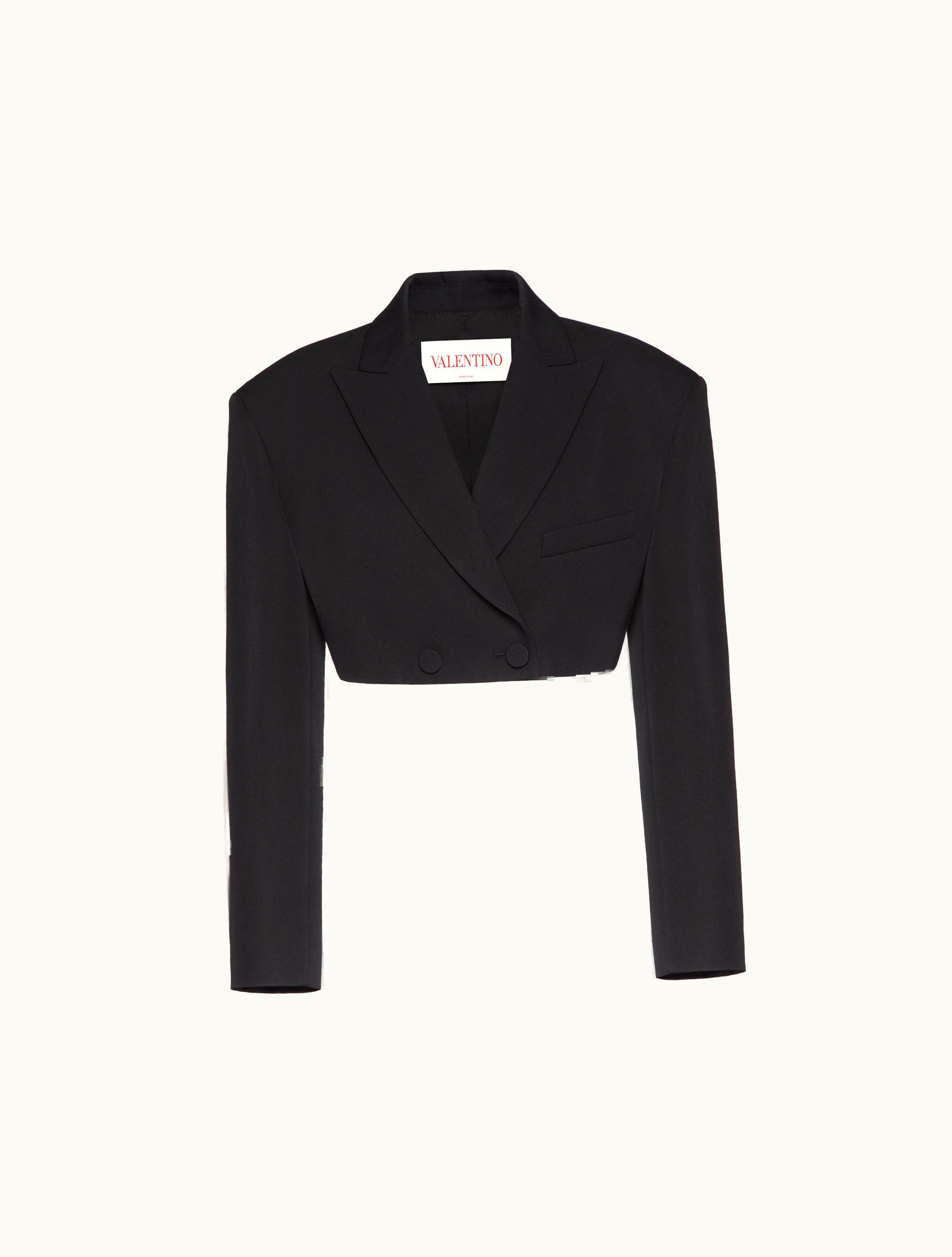 Valentino Valentino Blazer In Grisaille For Woman In Black