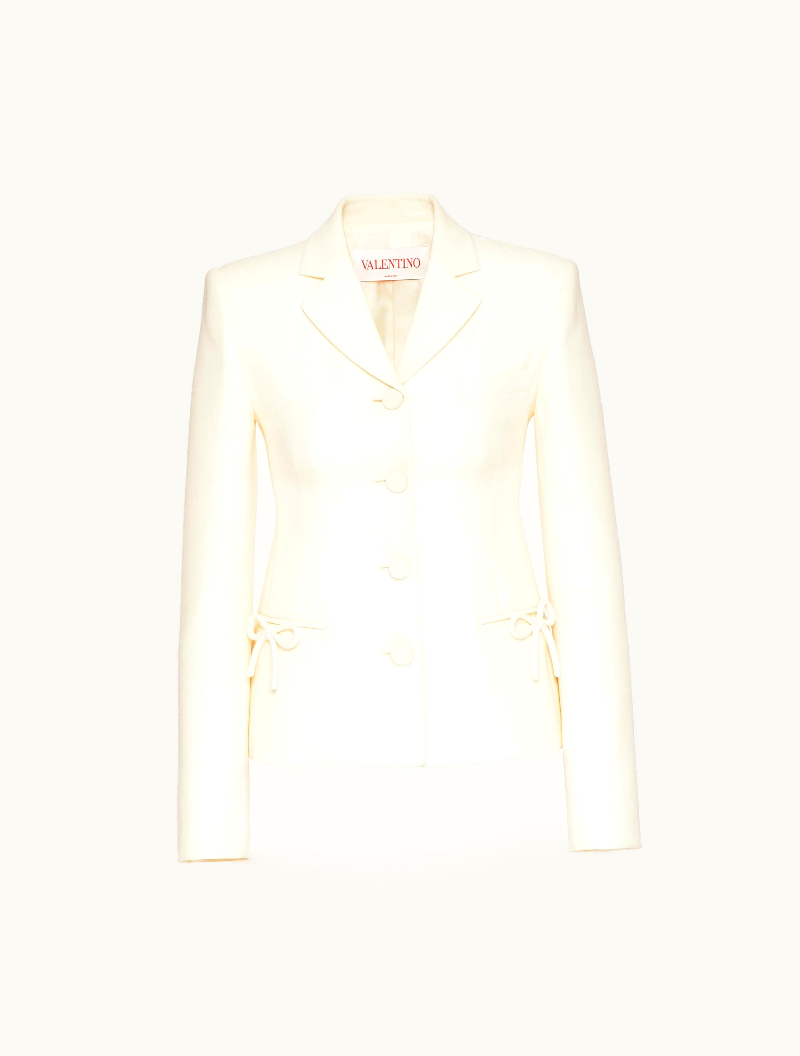 Valentino Valentino Crepe Couture Jacket For Woman In Ivory IVORY