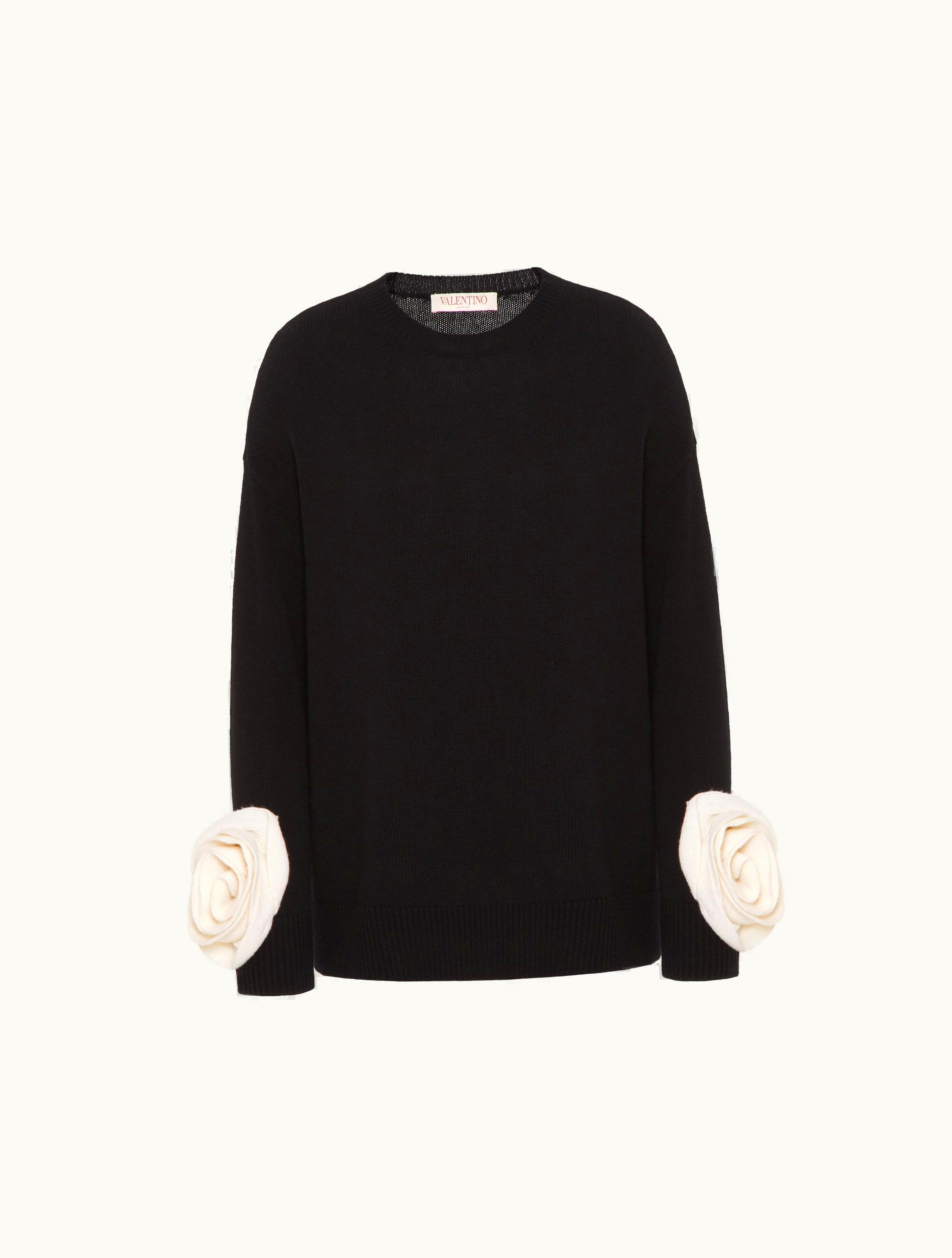 Valentino Valentino Wool Jumper For Woman In Black BLACK