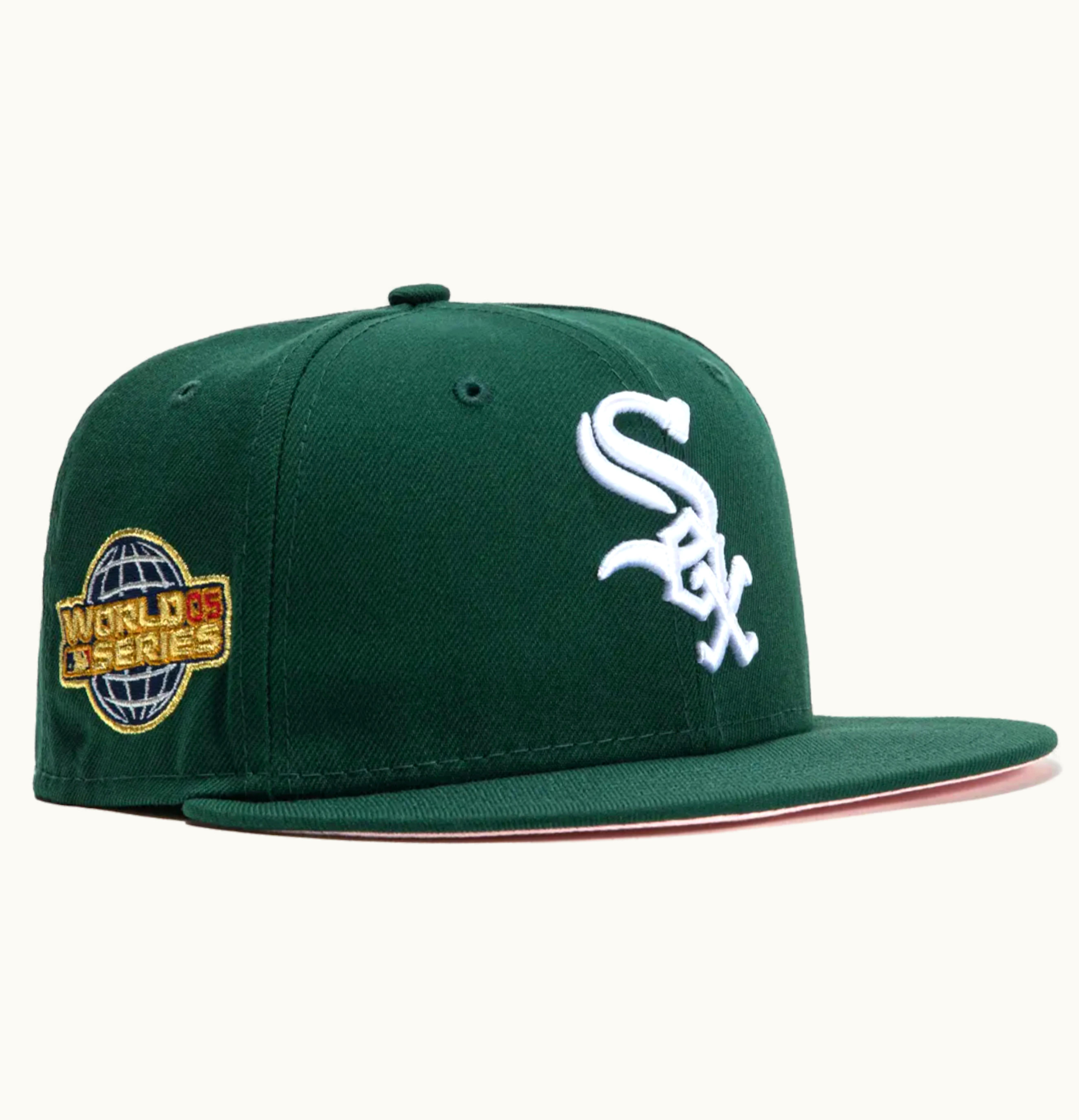 New Era New Era Chicago White Sox 2005 WS Green Eggs Hat Club Exclusive 59Fifty Fitted Hat Green Pink