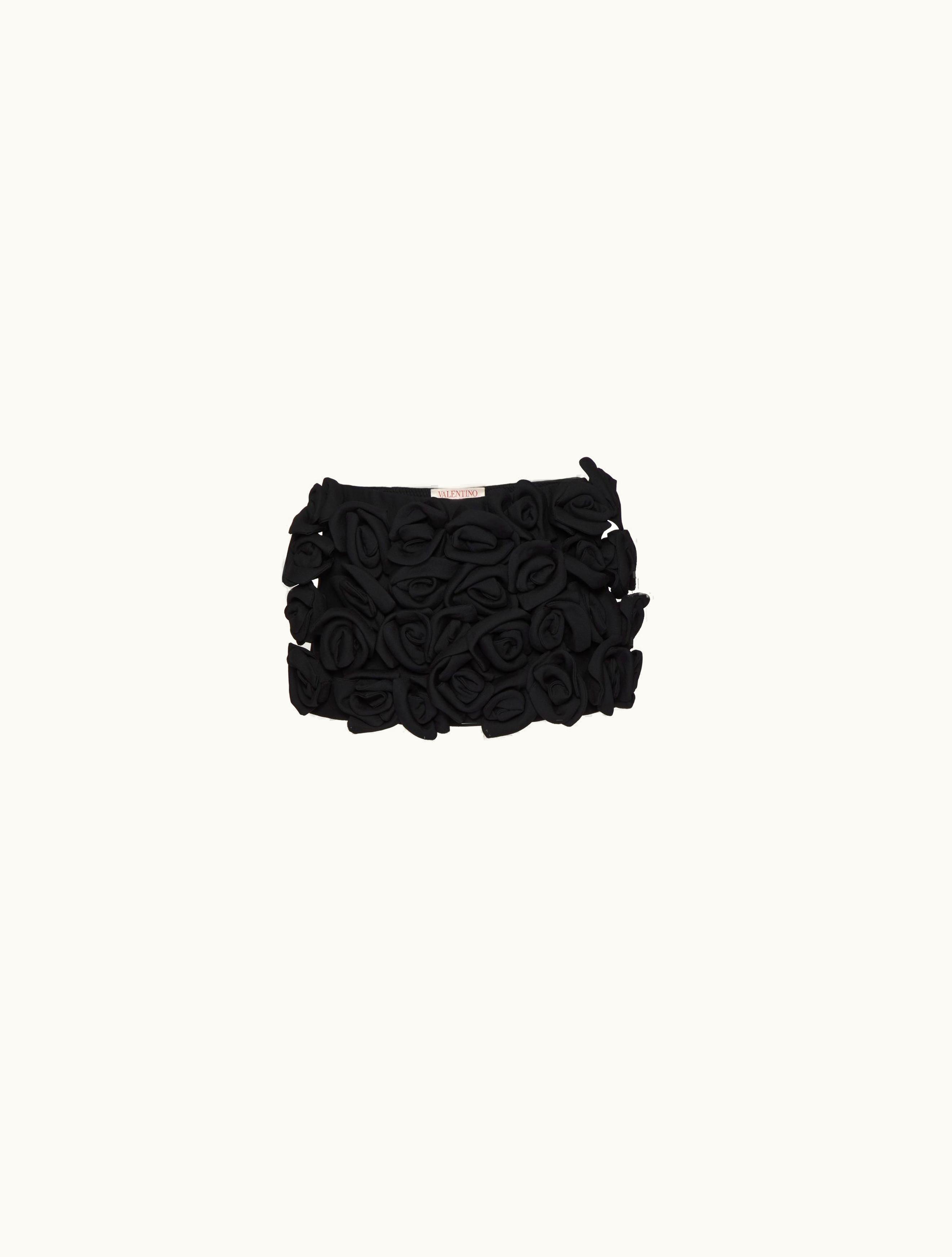 Valentino Valentino Crepe Couture Skort For Woman In Black