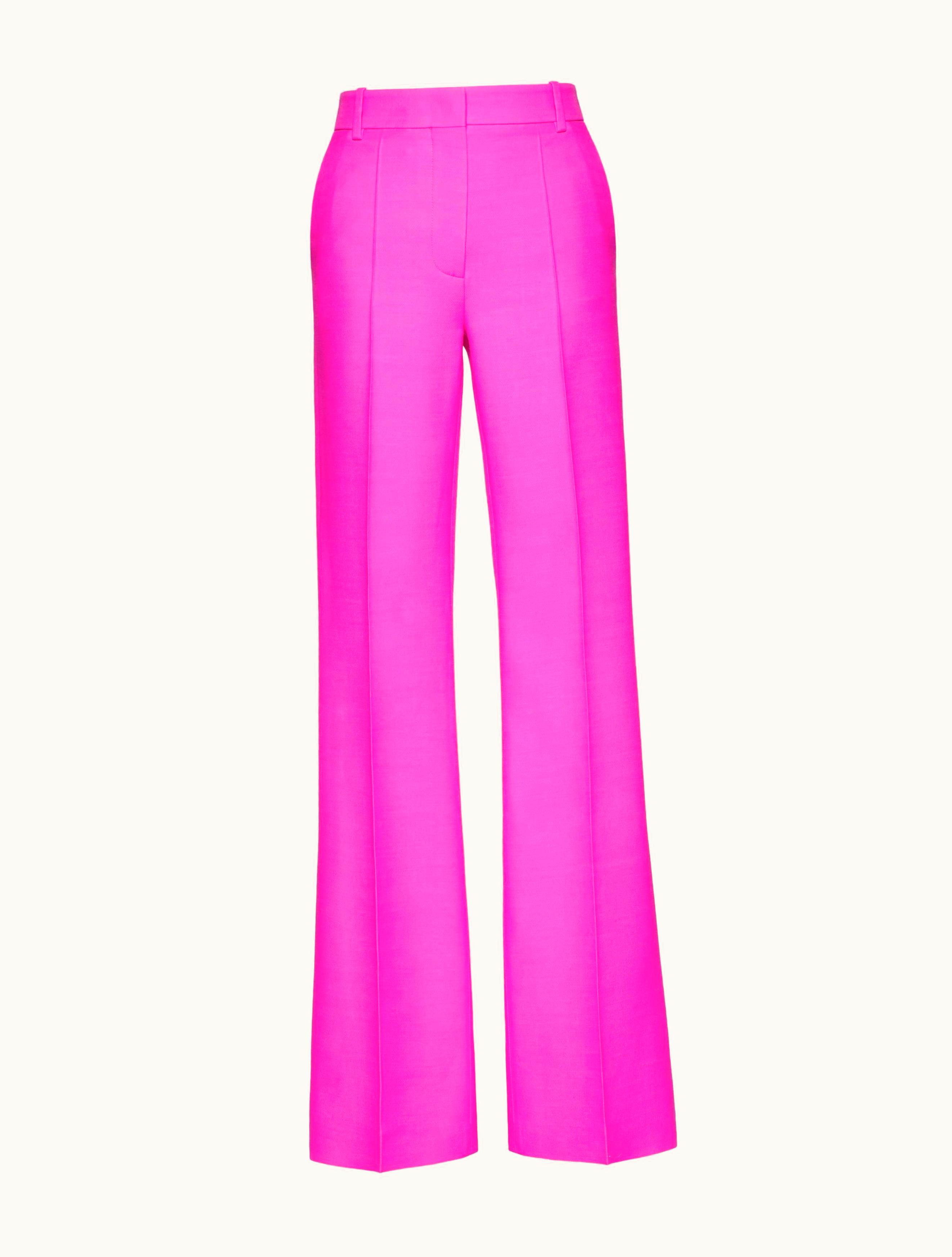 Valentino Valentino Crepe Couture Trousers For Woman In Taffy