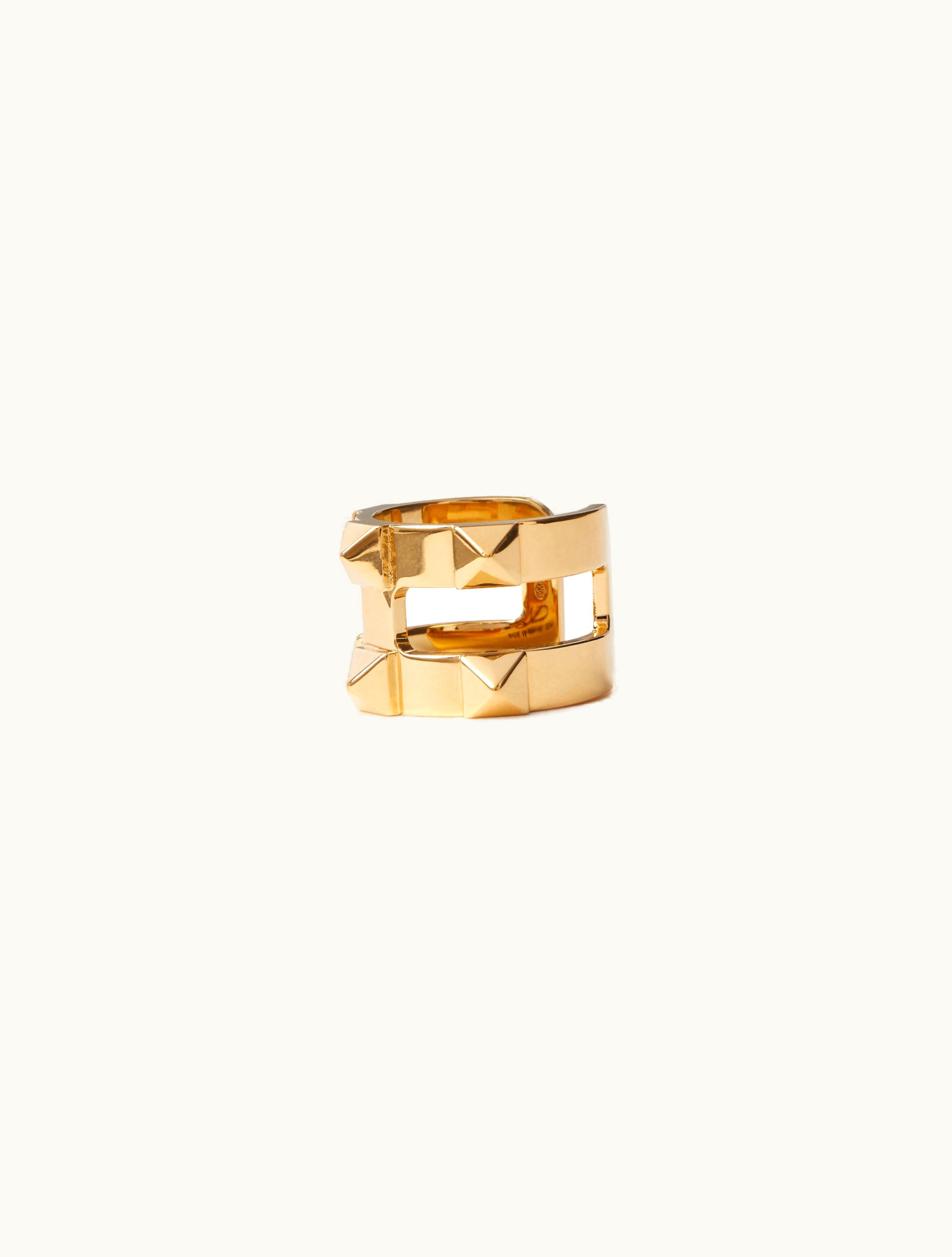 Valentino Valentino Rockstud Metal Ring For Woman In Gold GOLD