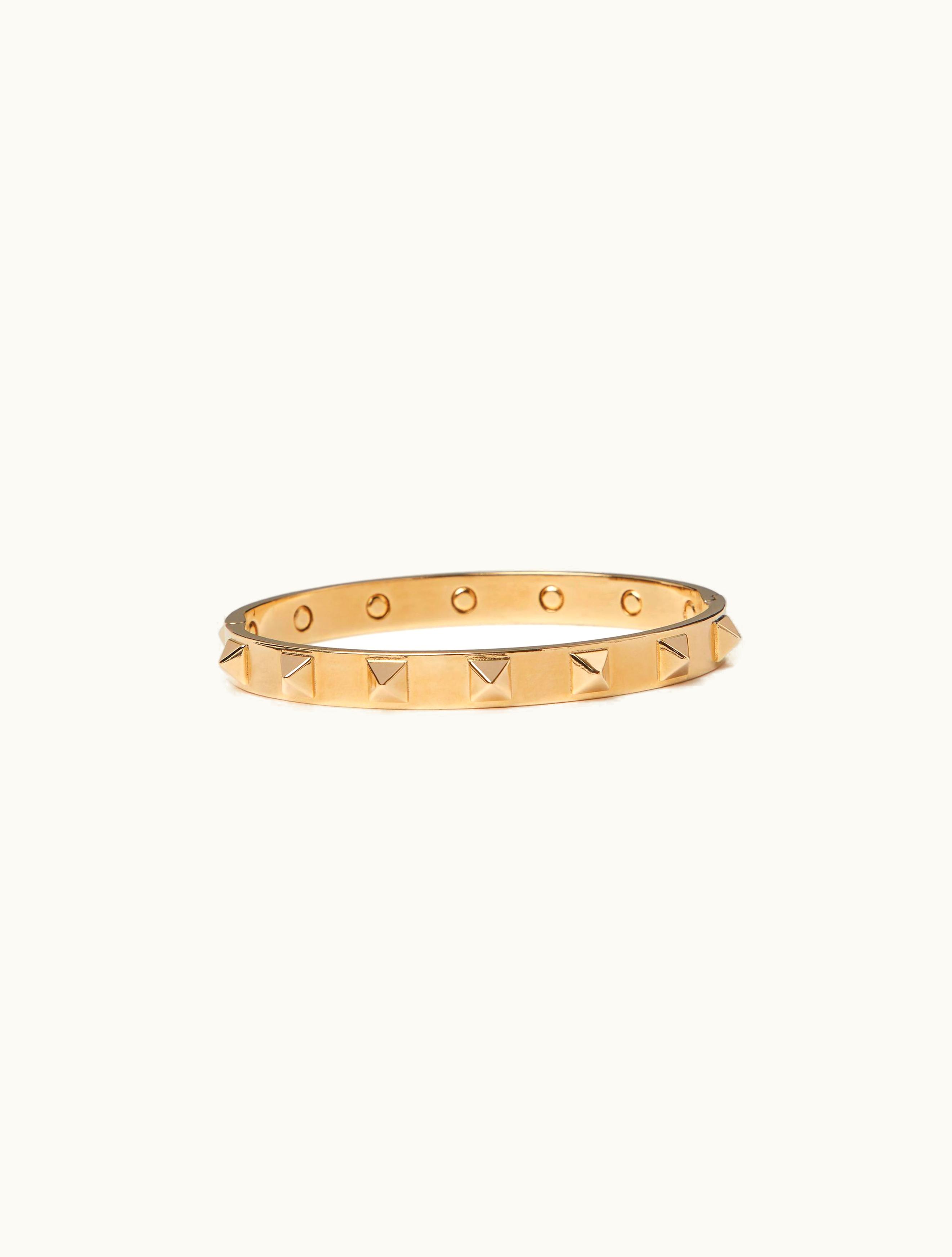 Valentino Valentino Rockstud Metal Bangle For Woman In Gold