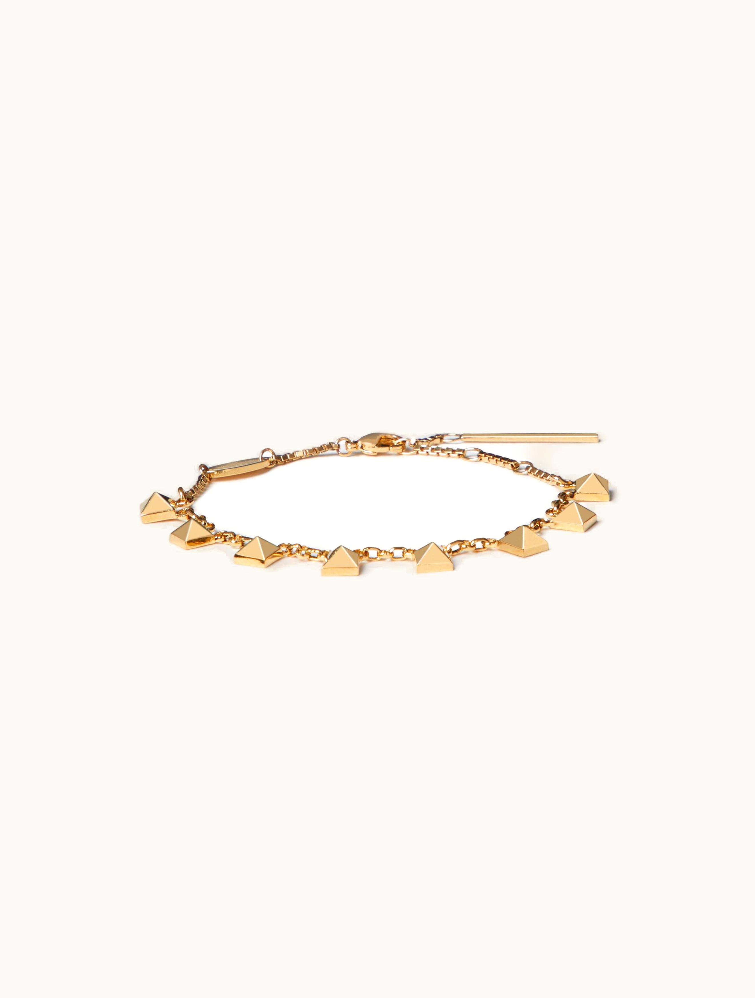 Valentino Valentino Metal Rockstud Bracelet For Woman In Gold GOLD