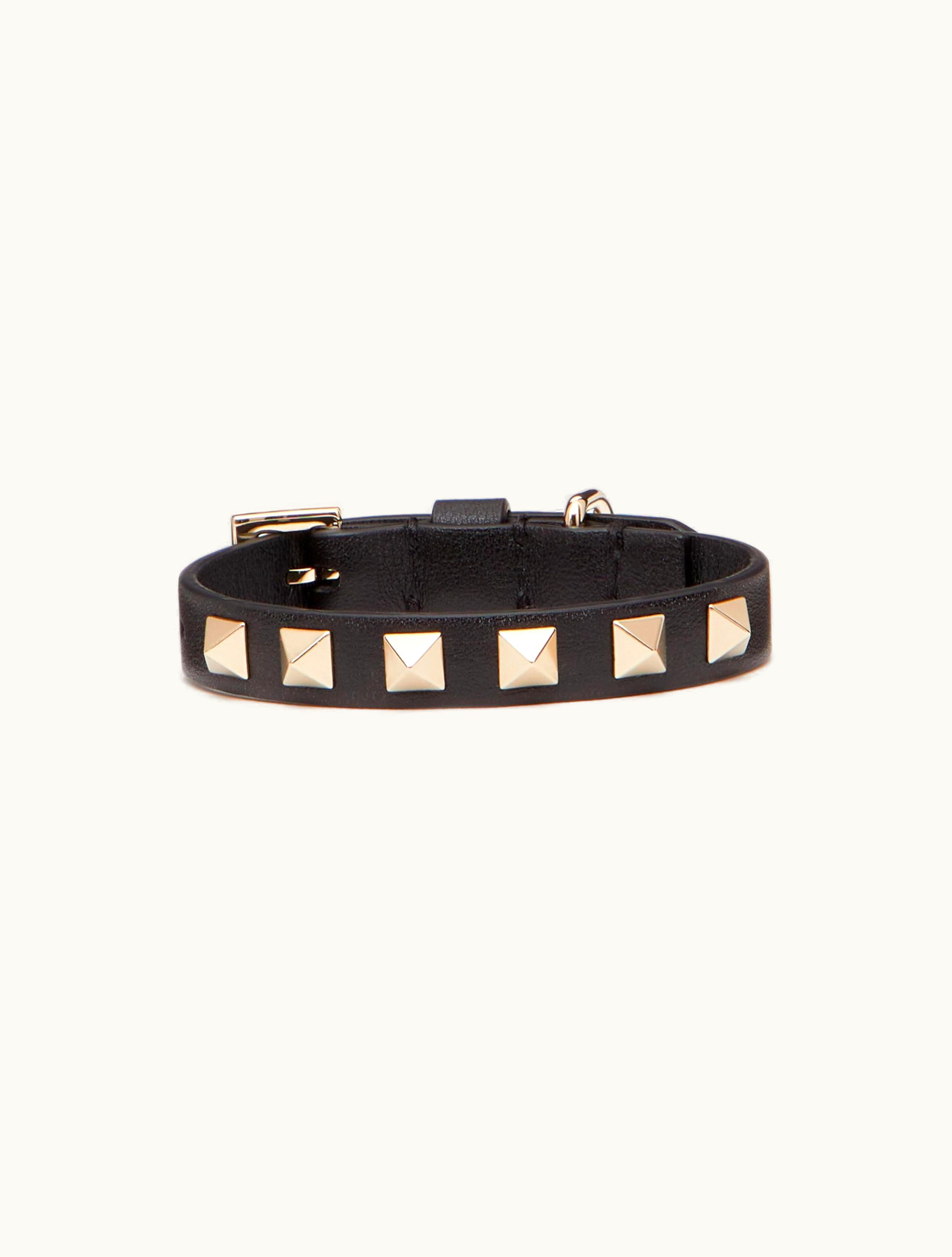 Valentino Valentino Garavani Rockstud Pet Collar 12 MM For Woman In Black