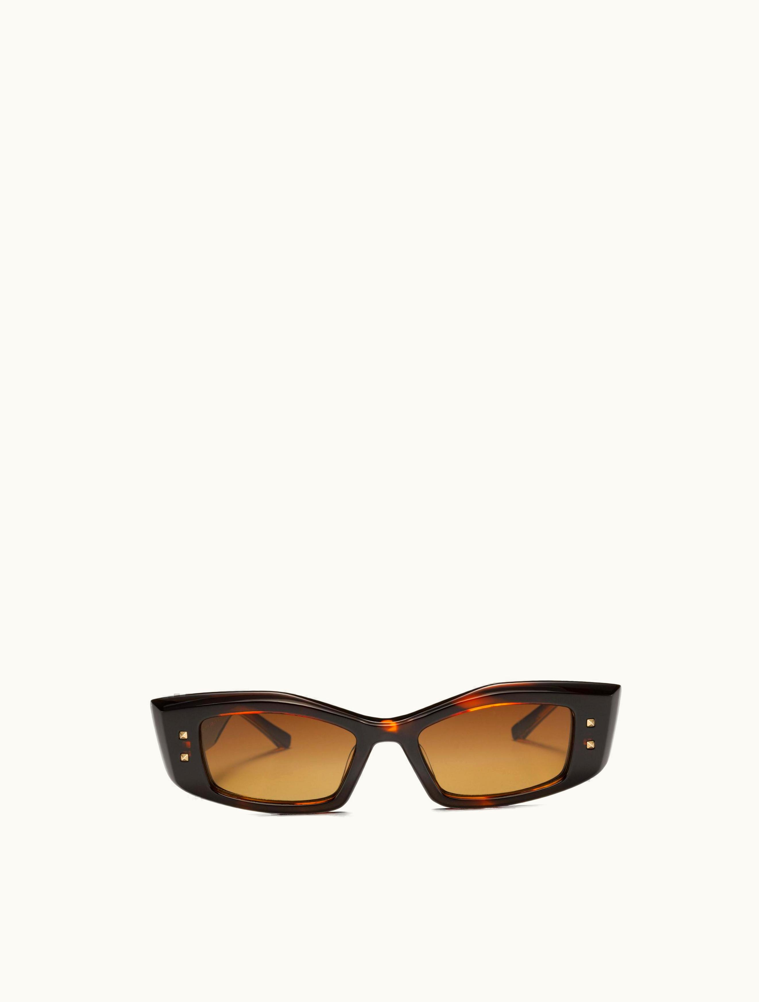 Valentino Valentino IV - Rectangular Acetate Frame For Woman In Brown / Gradient Brown