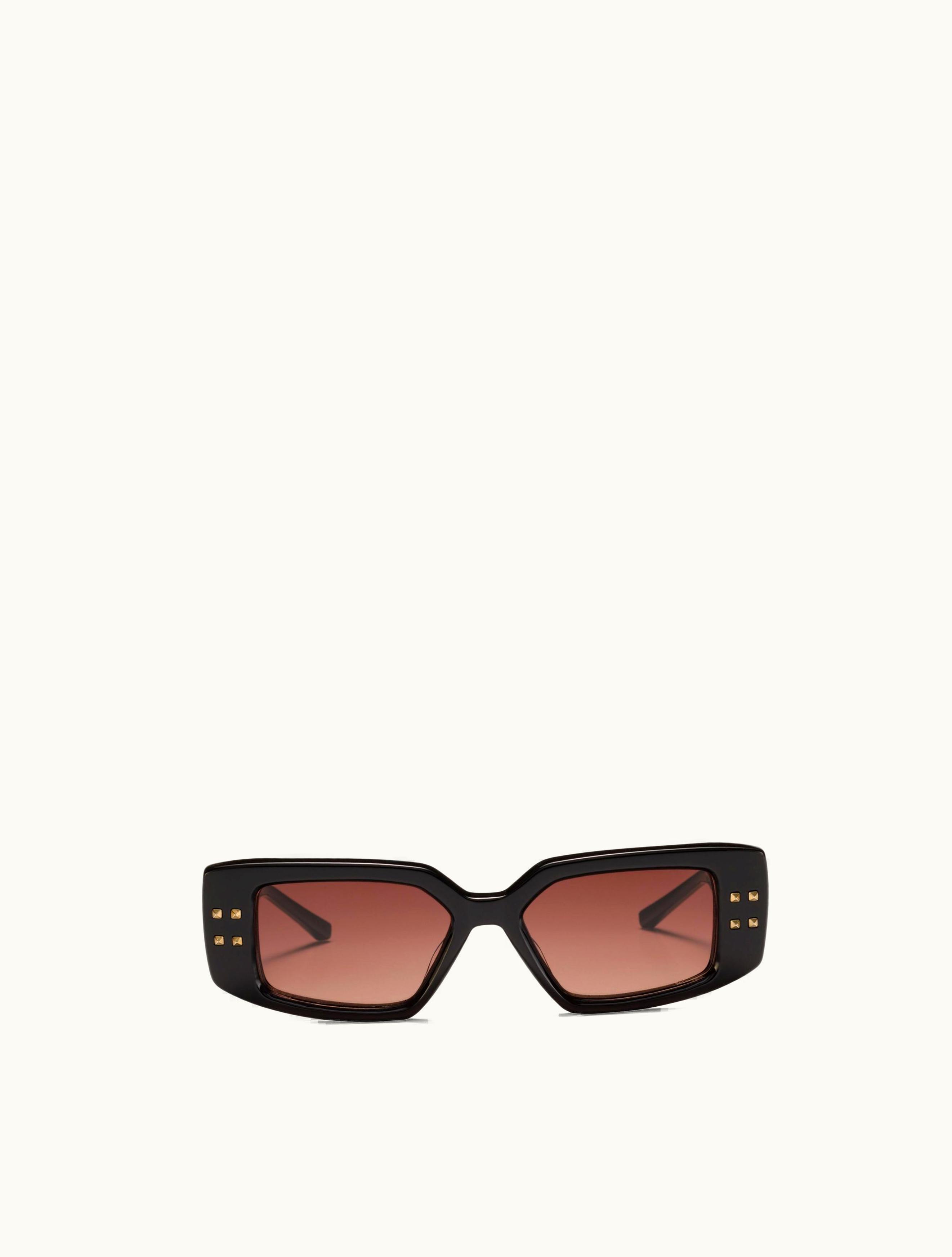 Valentino Valentino V - Rectangular Acetate Frame For Woman In Black / Gradient Pink