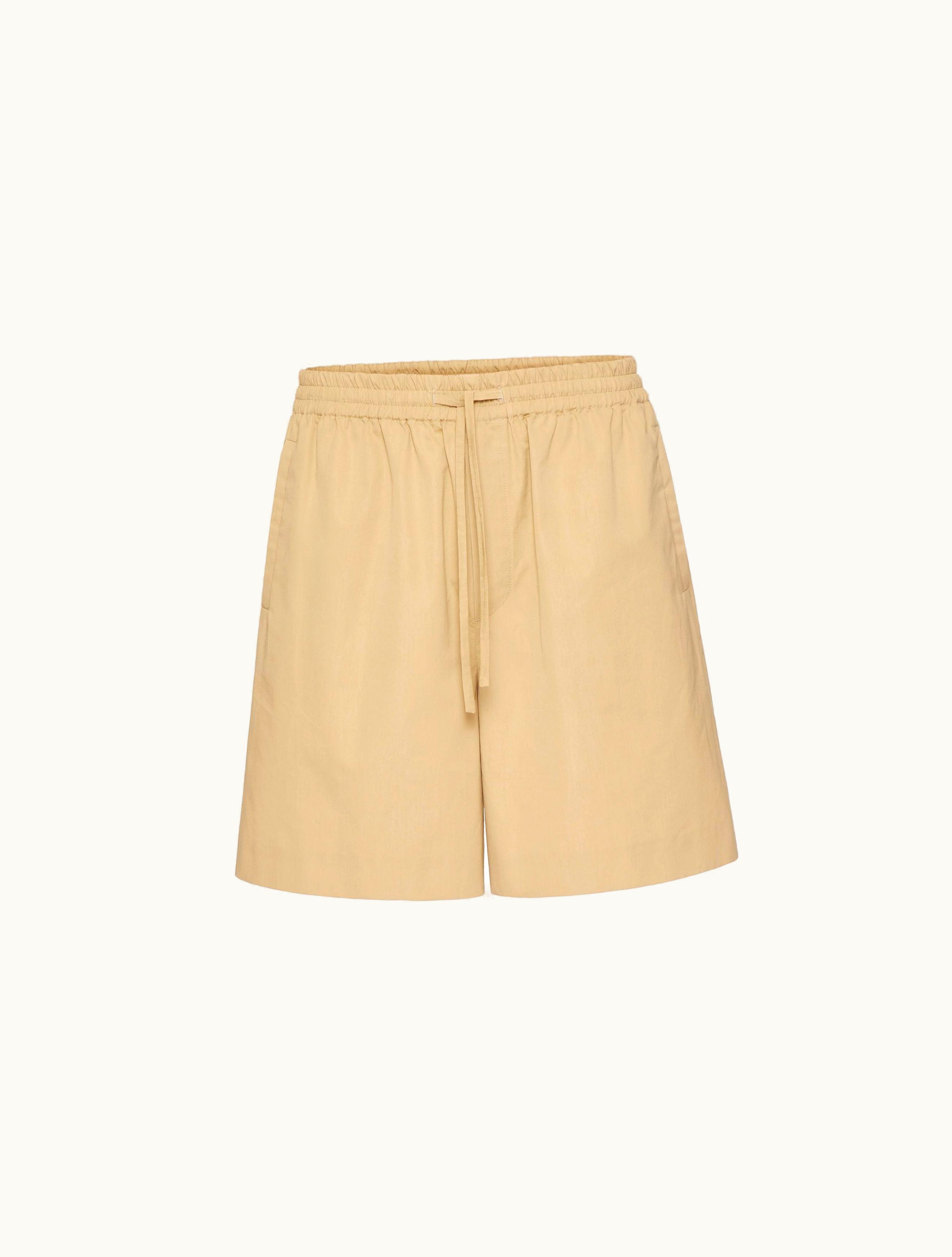 Valentino Valentino Cotton Popeline Bermuda Shorts For Man In Beige