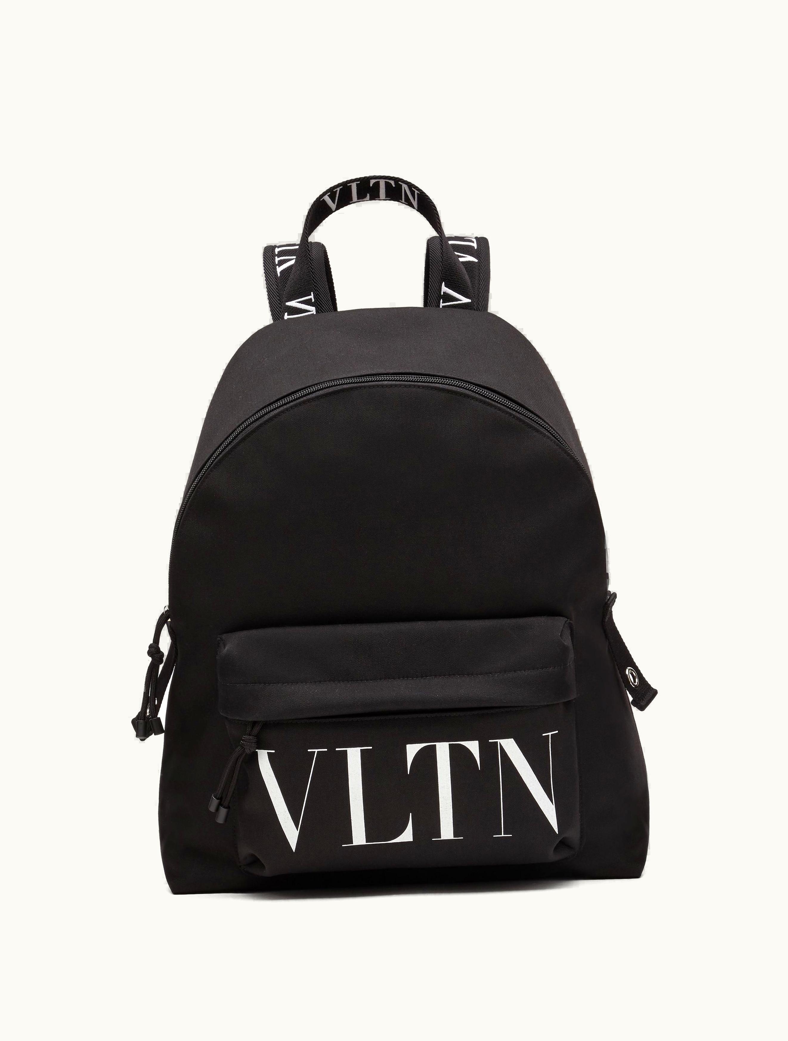 Valentino Valentino Vltn Nylon Backpack For Man In Black