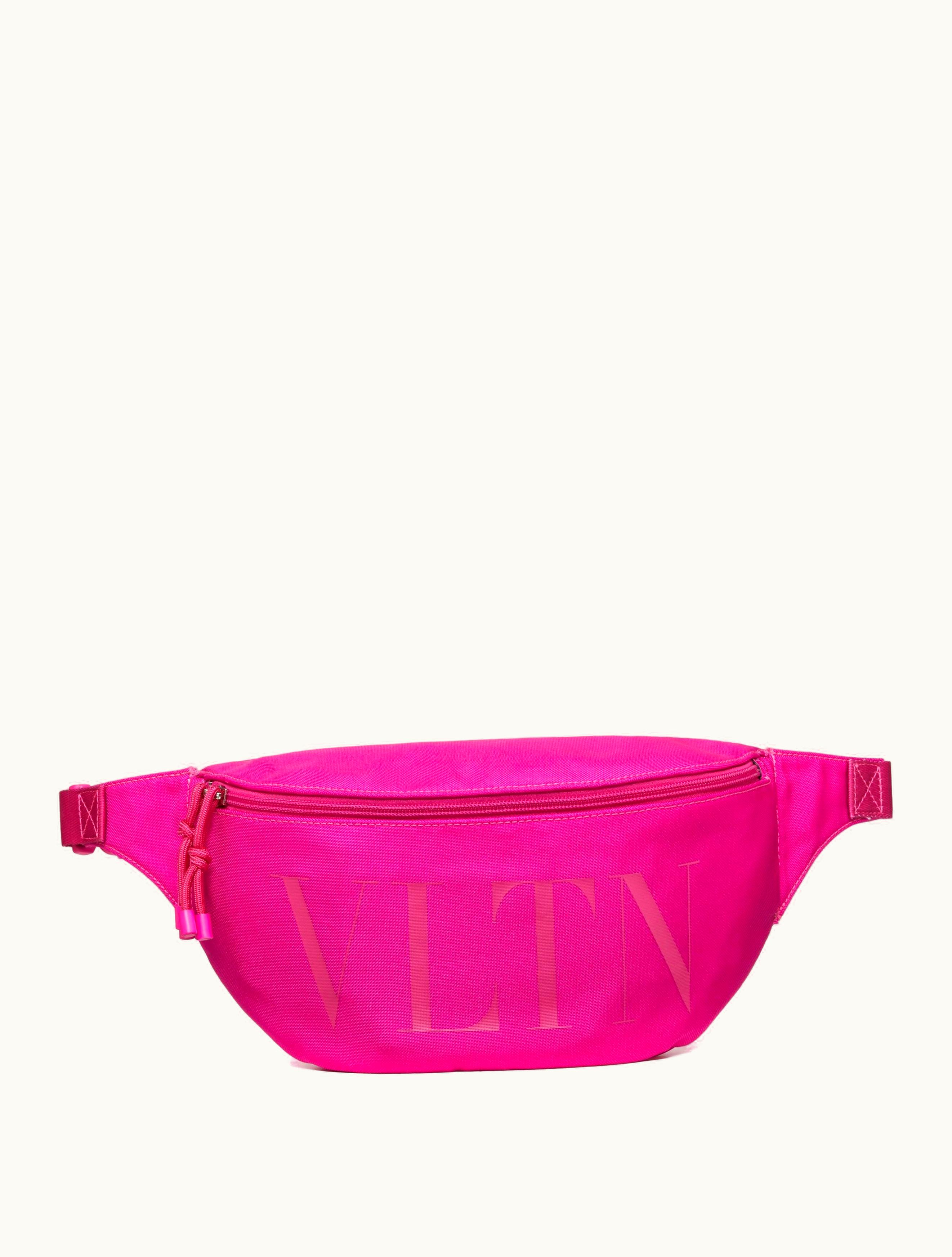 Valentino Valentino Vltn Nylon Belt Bag For Man In Pink Pp