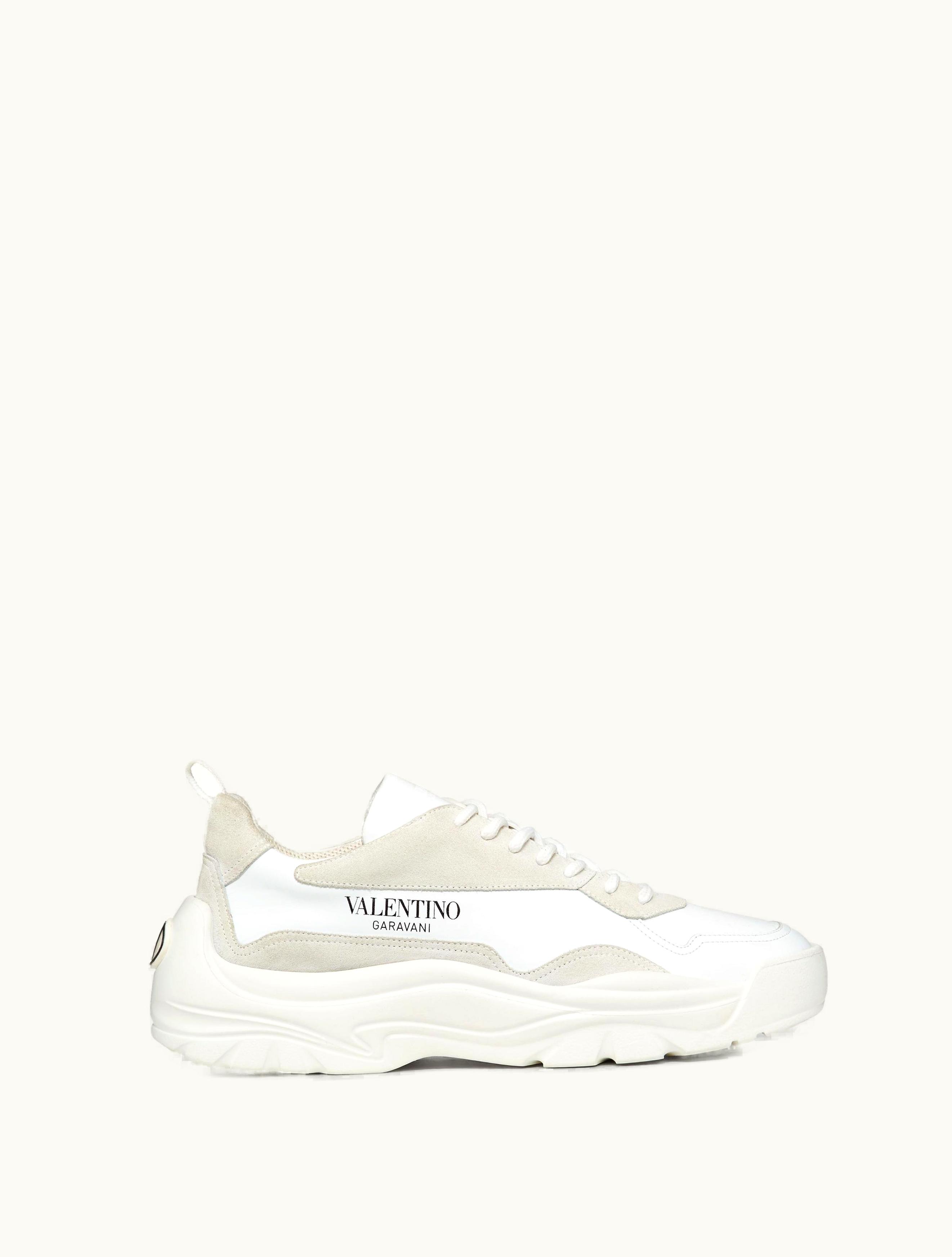 Valentino Valentino Gumboy Calfskin Sneaker For Man In Black