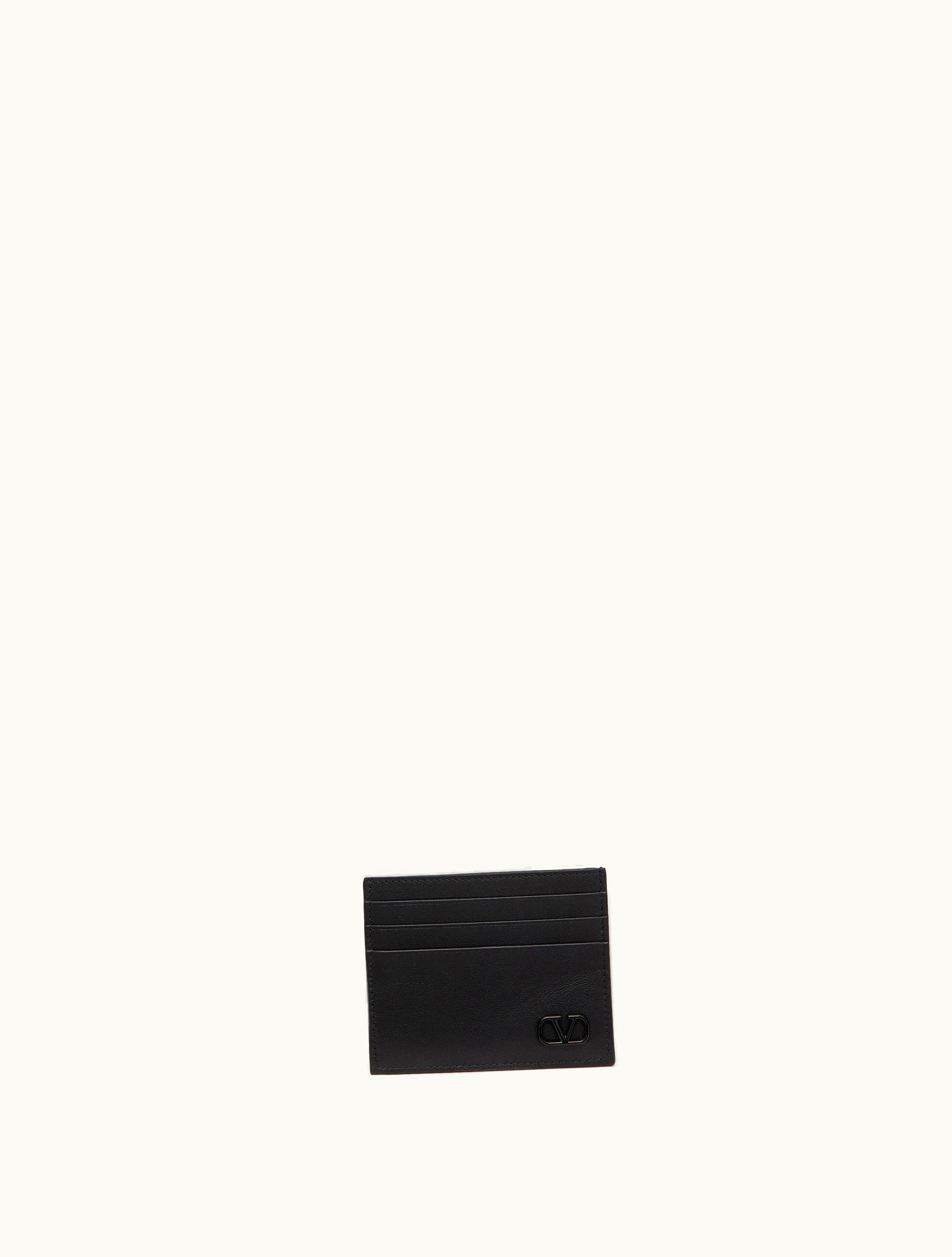 Valentino Valentino Vlogo Signature Cardholder For Man In Black BLACK