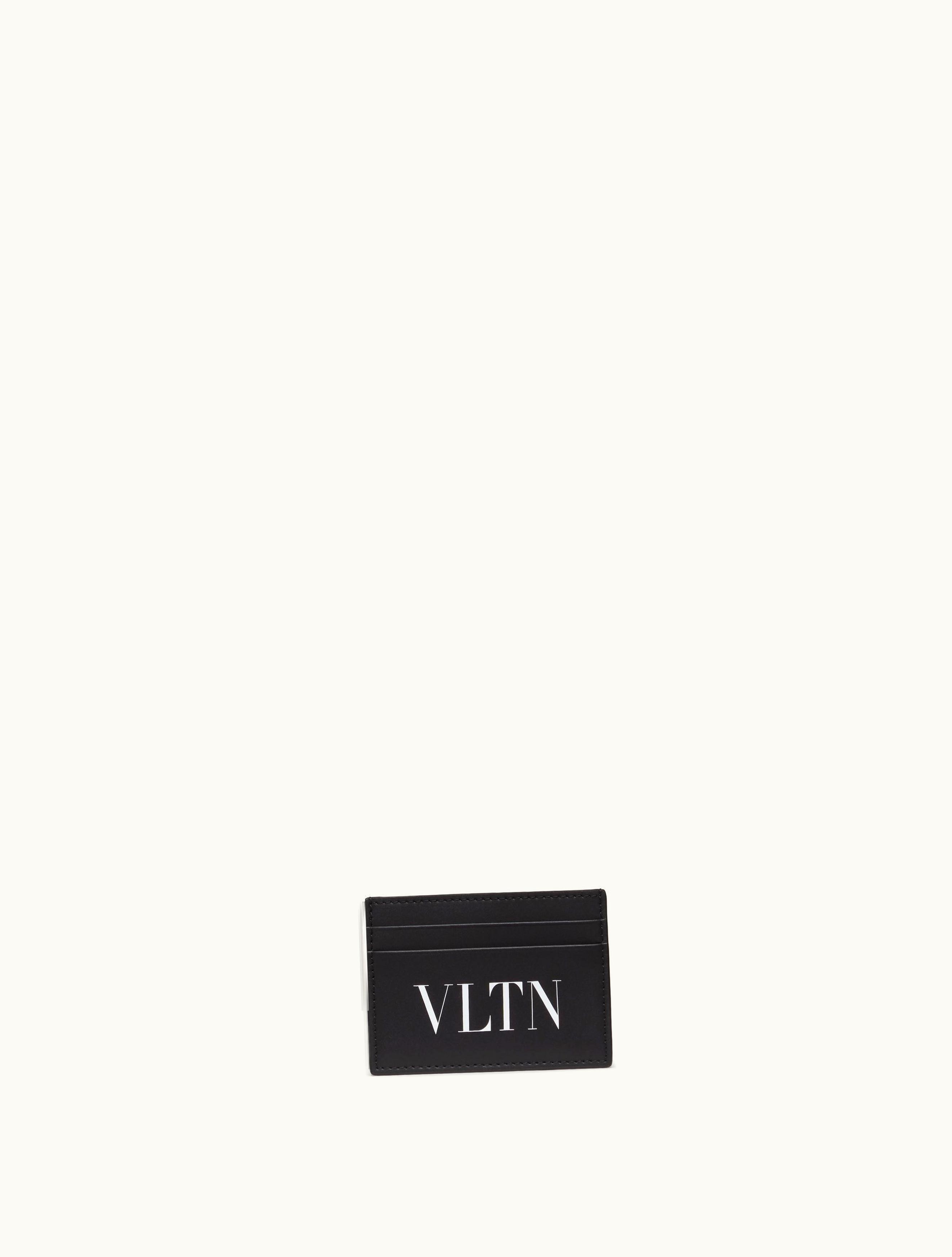 Valentino Valentino Vltn Cardholder For Man In Black / White