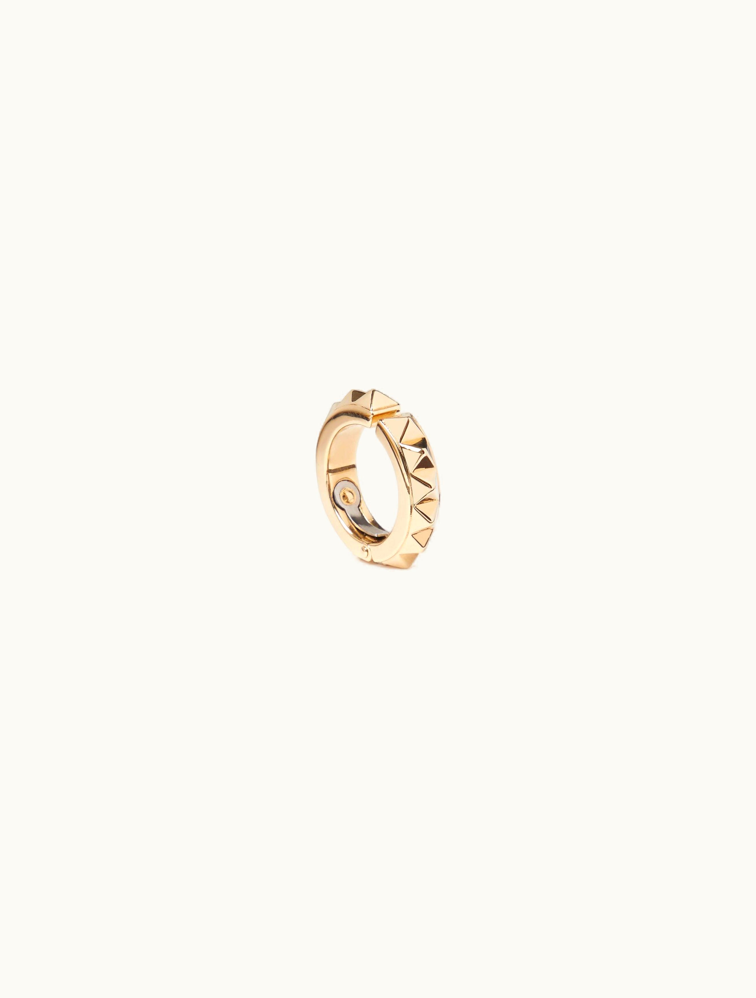 Valentino Valentino Rockstud Single Metal Earcuff For Man In Gold